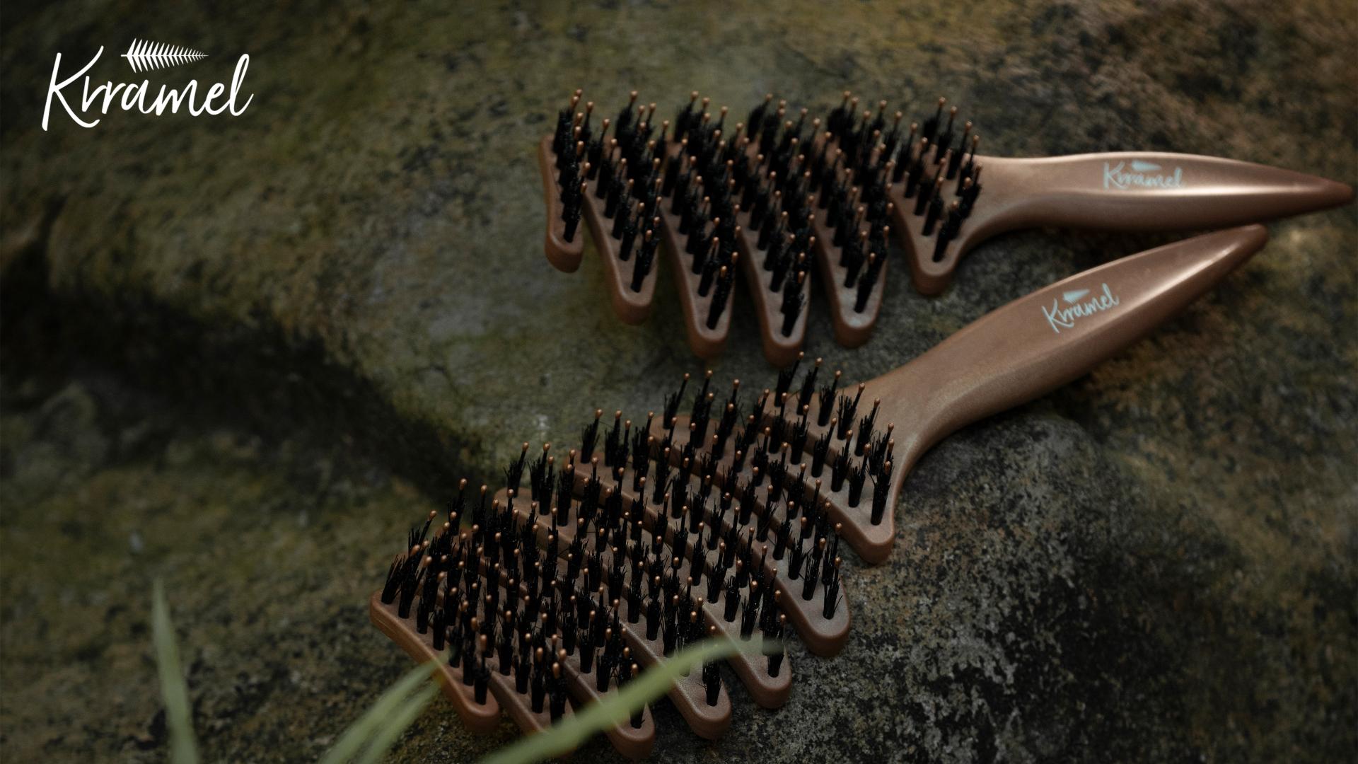London Design Awards Winner - Pinecone Boar Bristle Brush