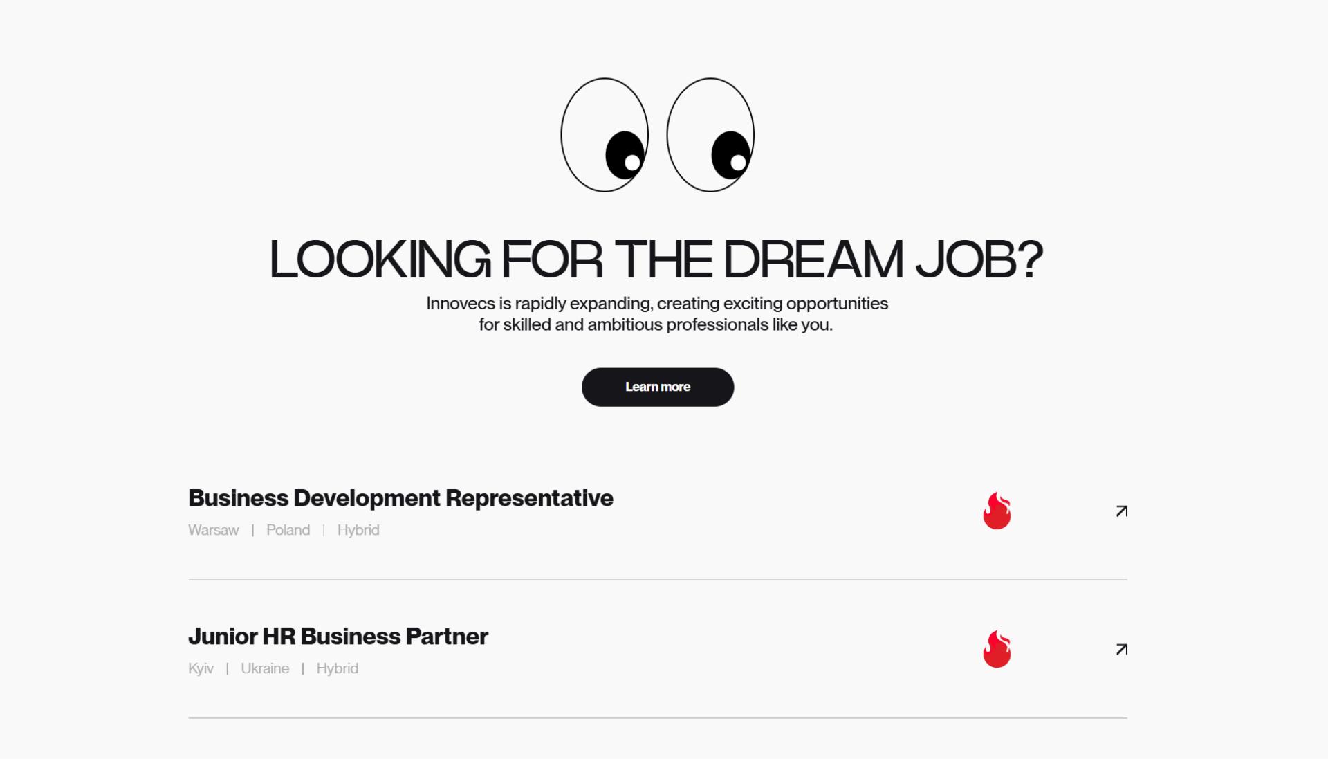 London Design Awards Winner - Innovecs Careers Website Redesign