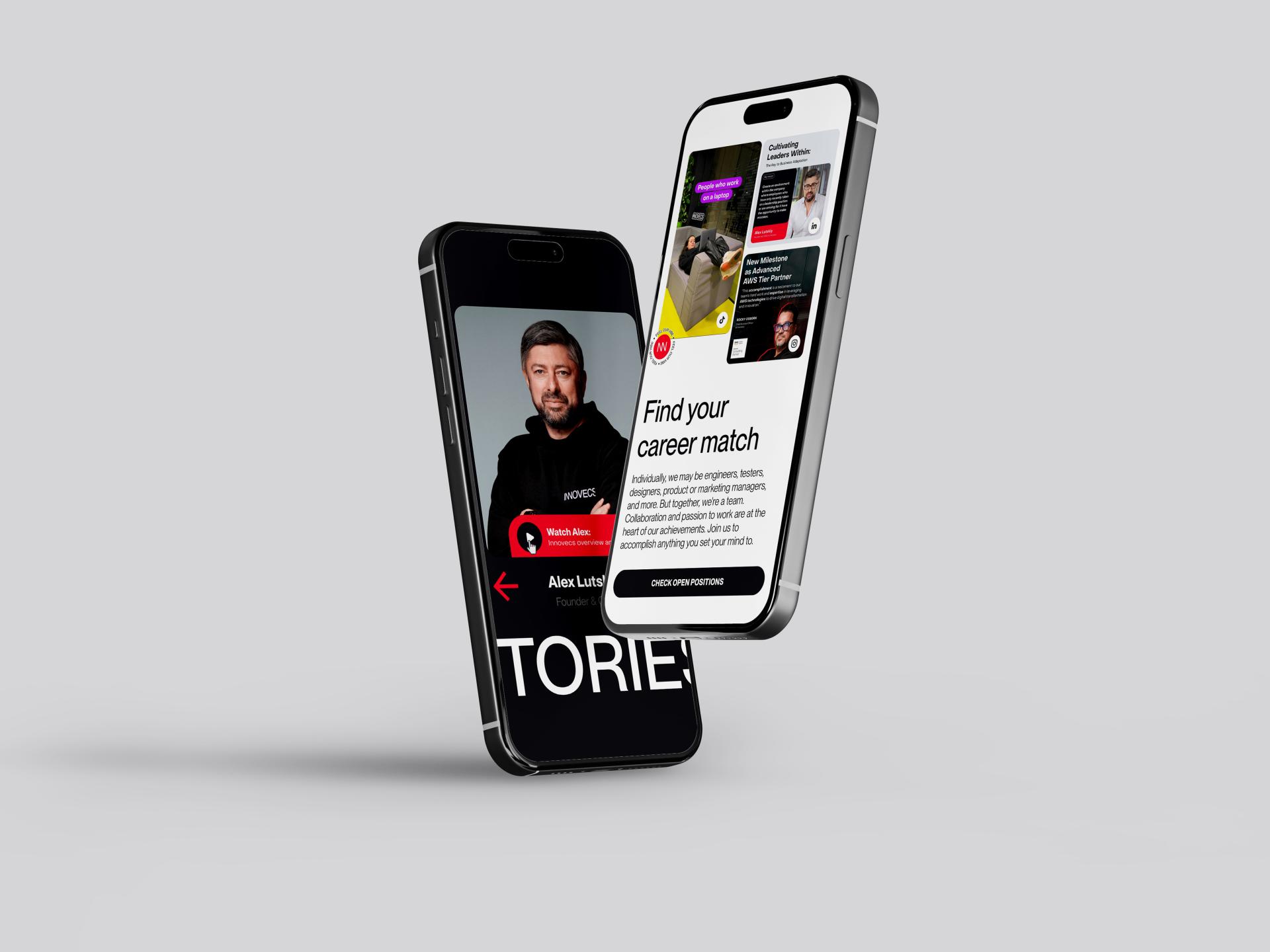 London Design Awards Winner - Innovecs Careers Website Redesign