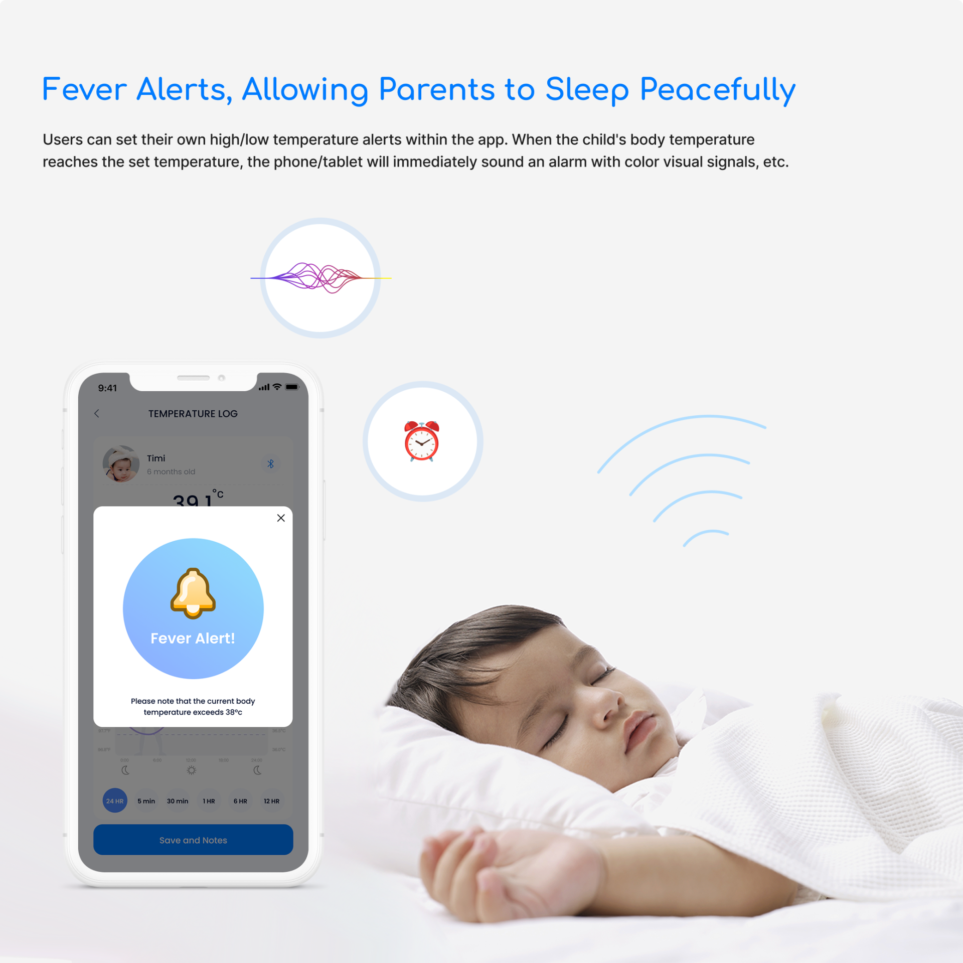 London Design Awards Winner - LunaTemp – Smart Wearable Thermometer for Babies