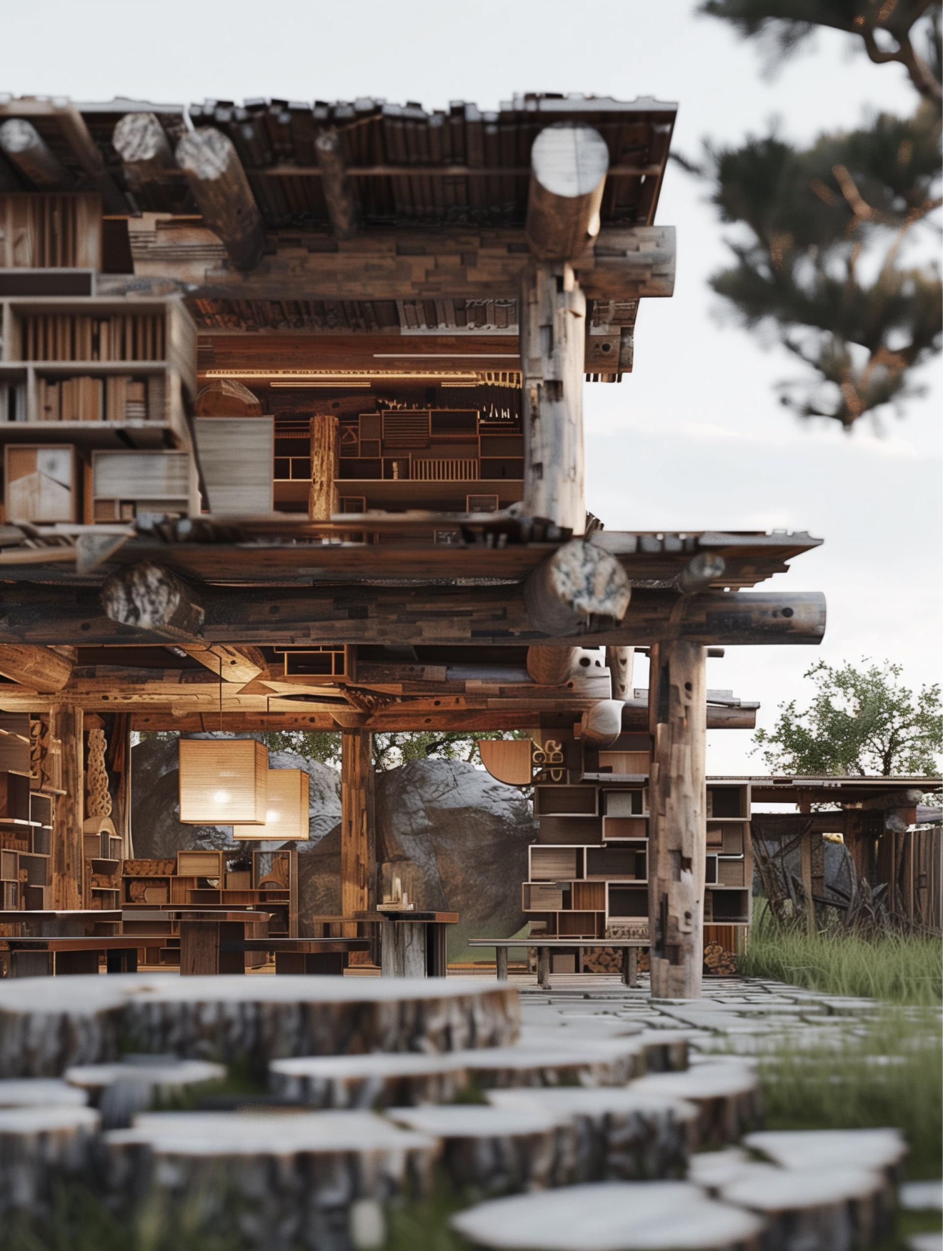 London Design Awards Winner - AI-Driven Upcycling of Regular Wood Trunks and Logs