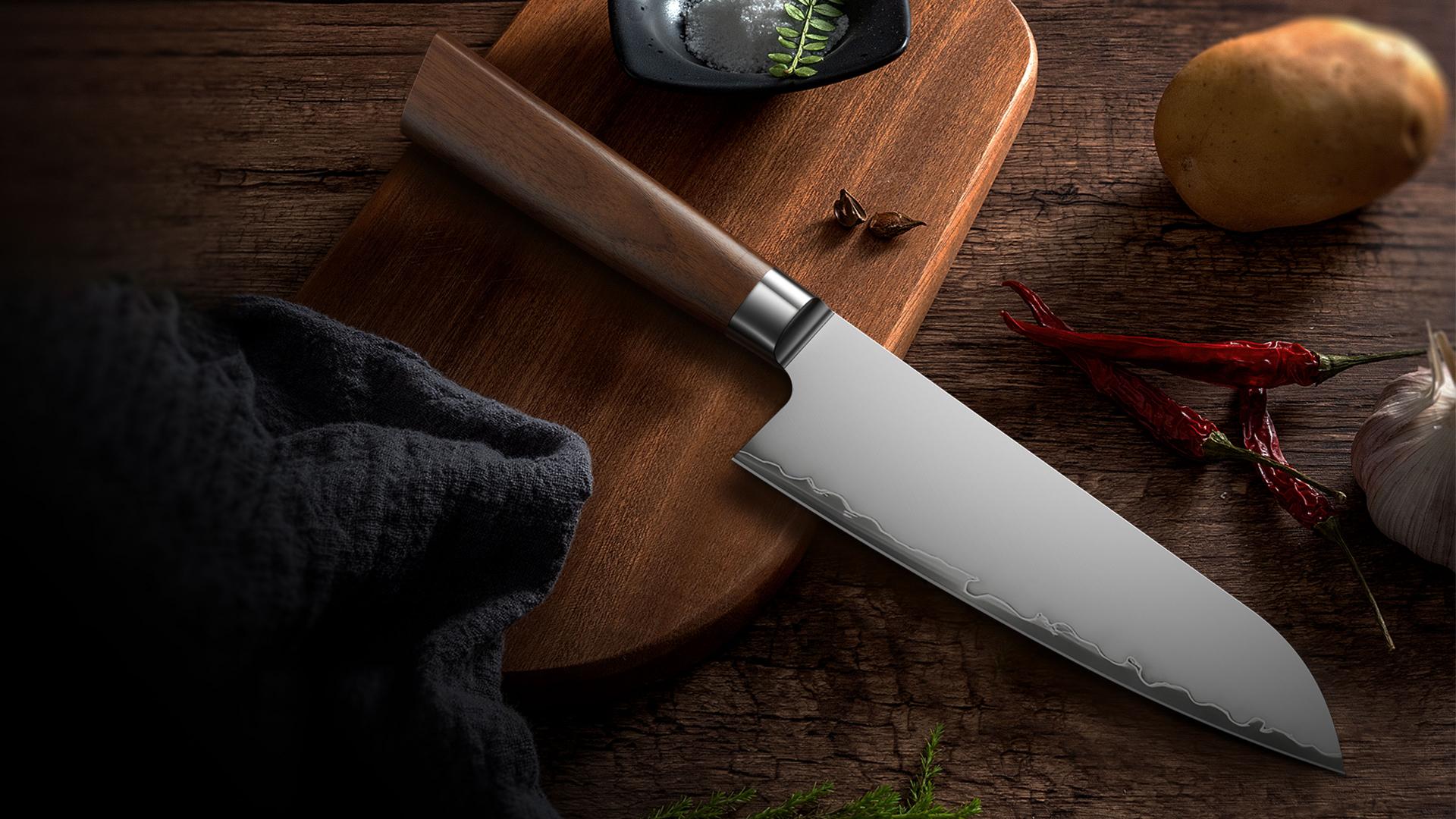 London Design Awards Winner - Whisper Three-Layer Composite Steel Kitchen Knife