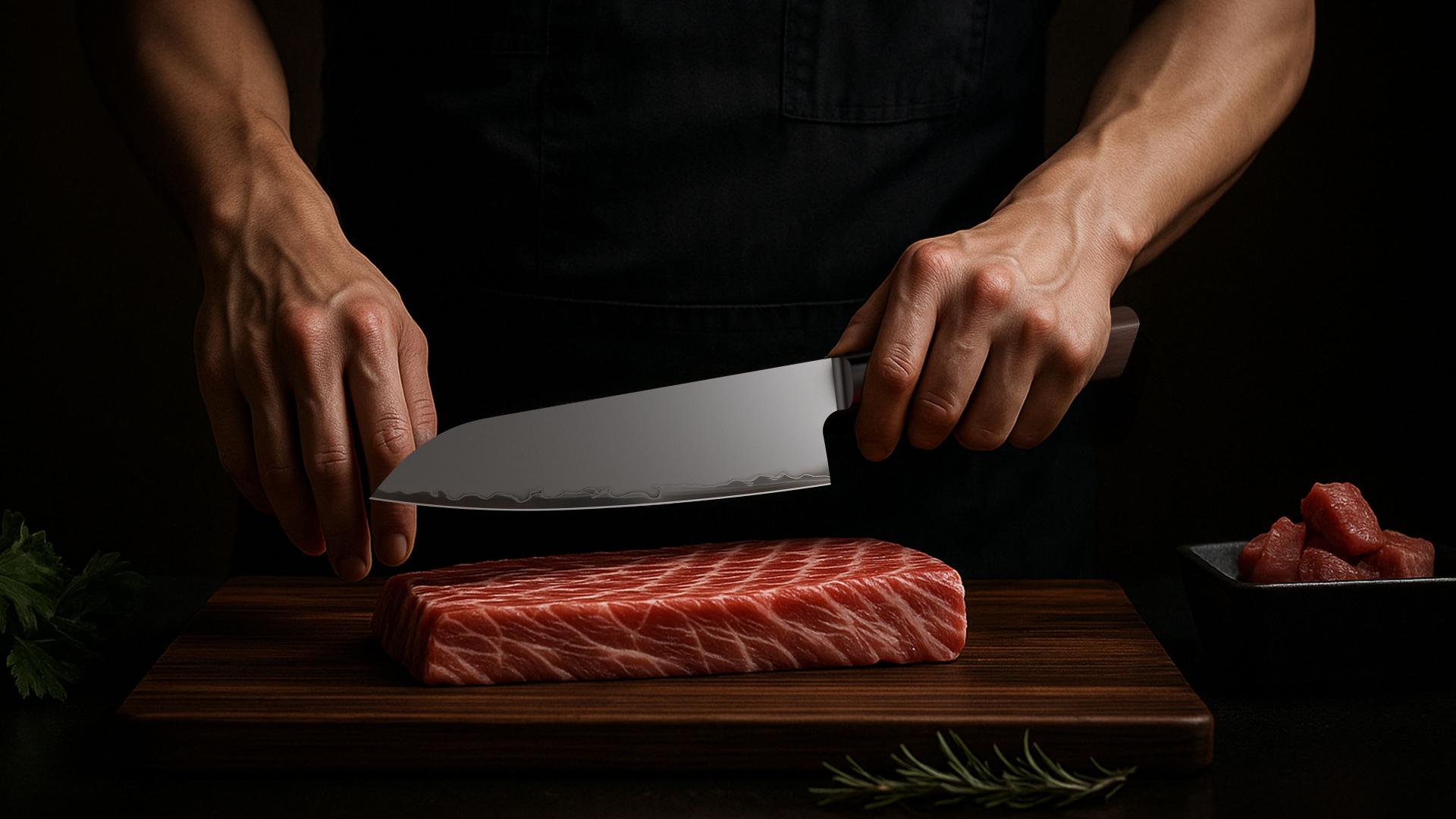 London Design Awards Winner - Whisper Three-Layer Composite Steel Kitchen Knife