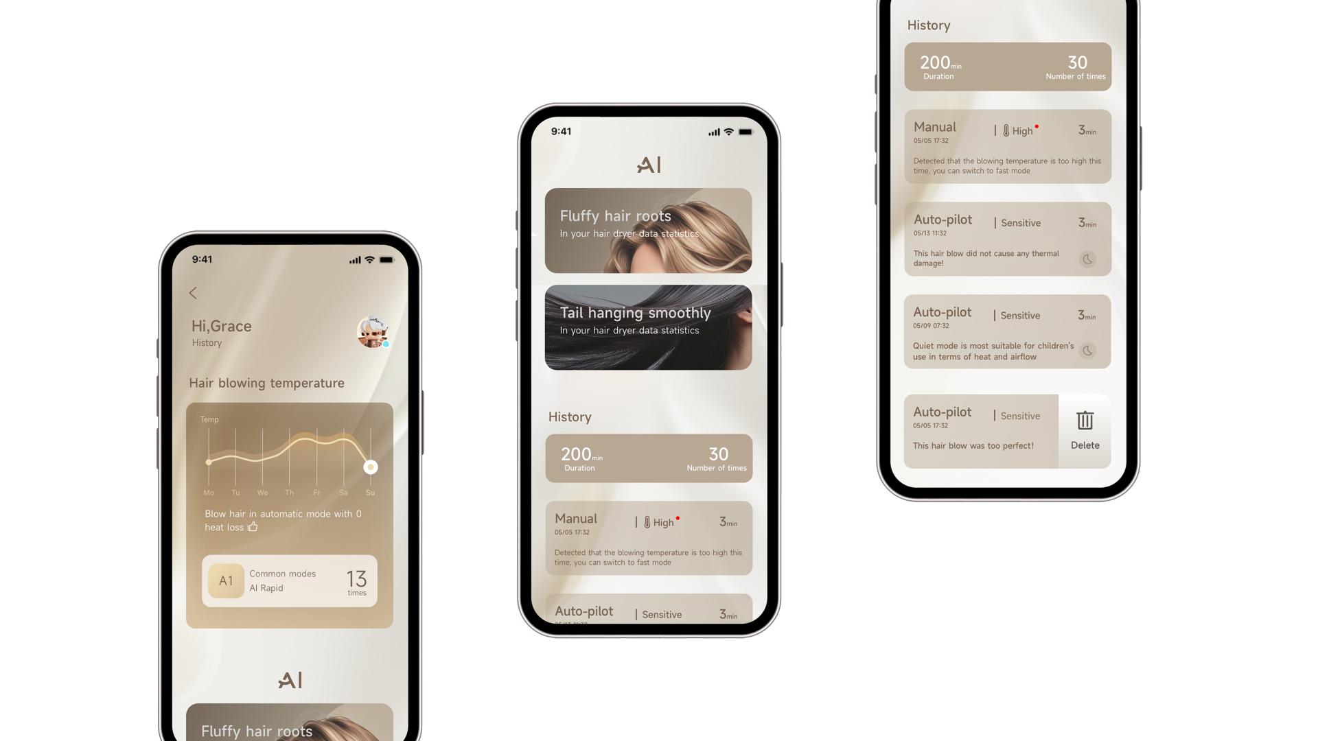 London Design Awards Winner - Dreame Pilot Smart AI Hair Dryer App