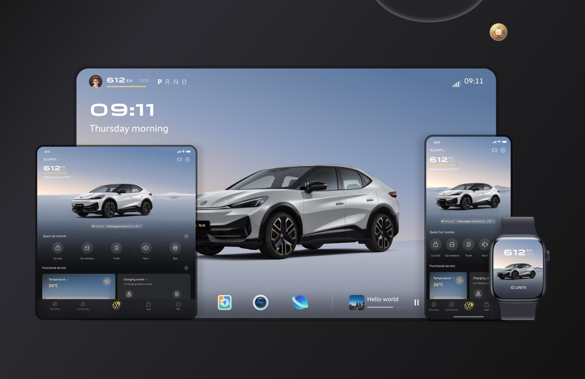 London Design Awards Winner - VW ID. UNYX APP