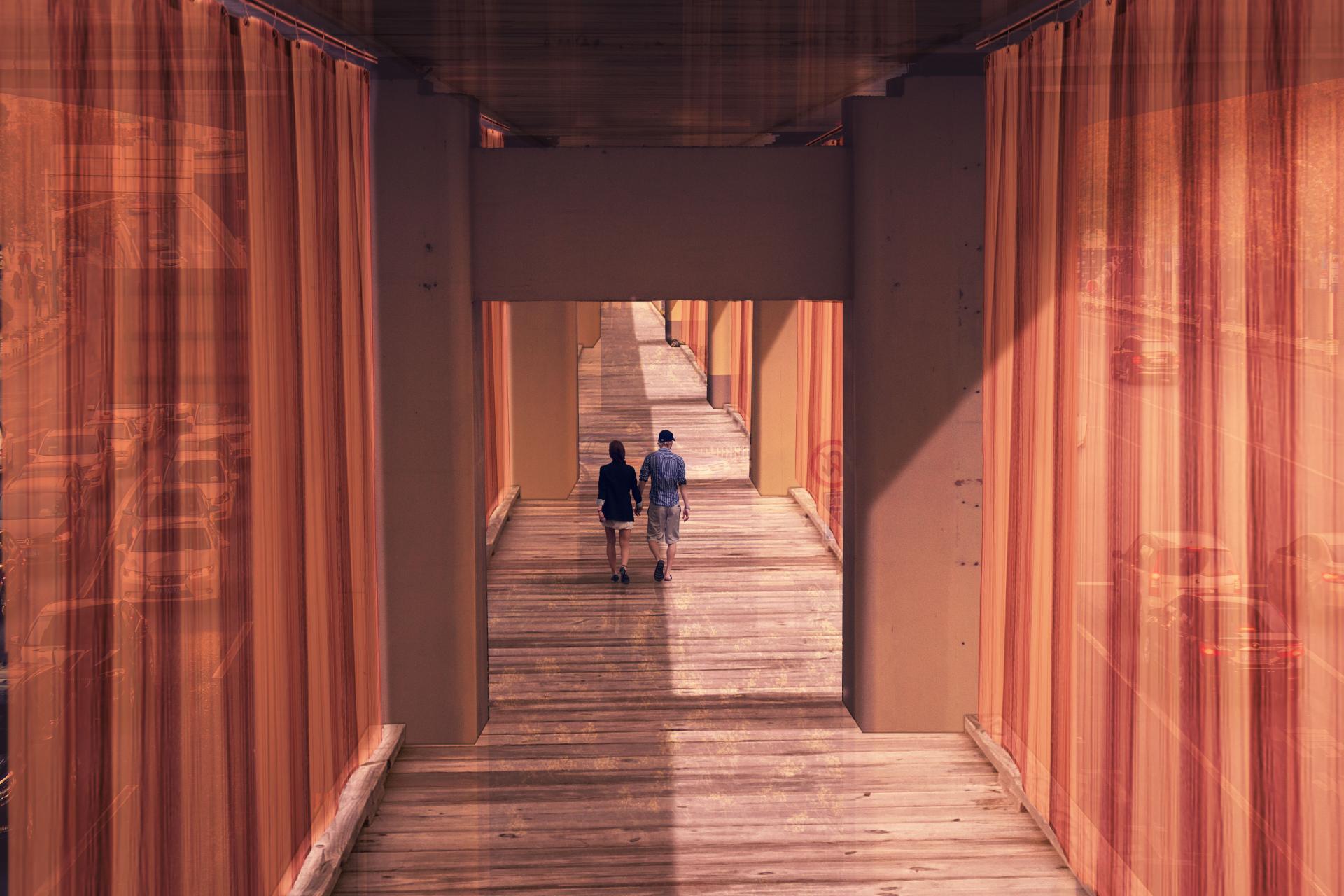 London Design Awards Winner - Between Roar & Veil: Transforming Highway to Walkable Realm