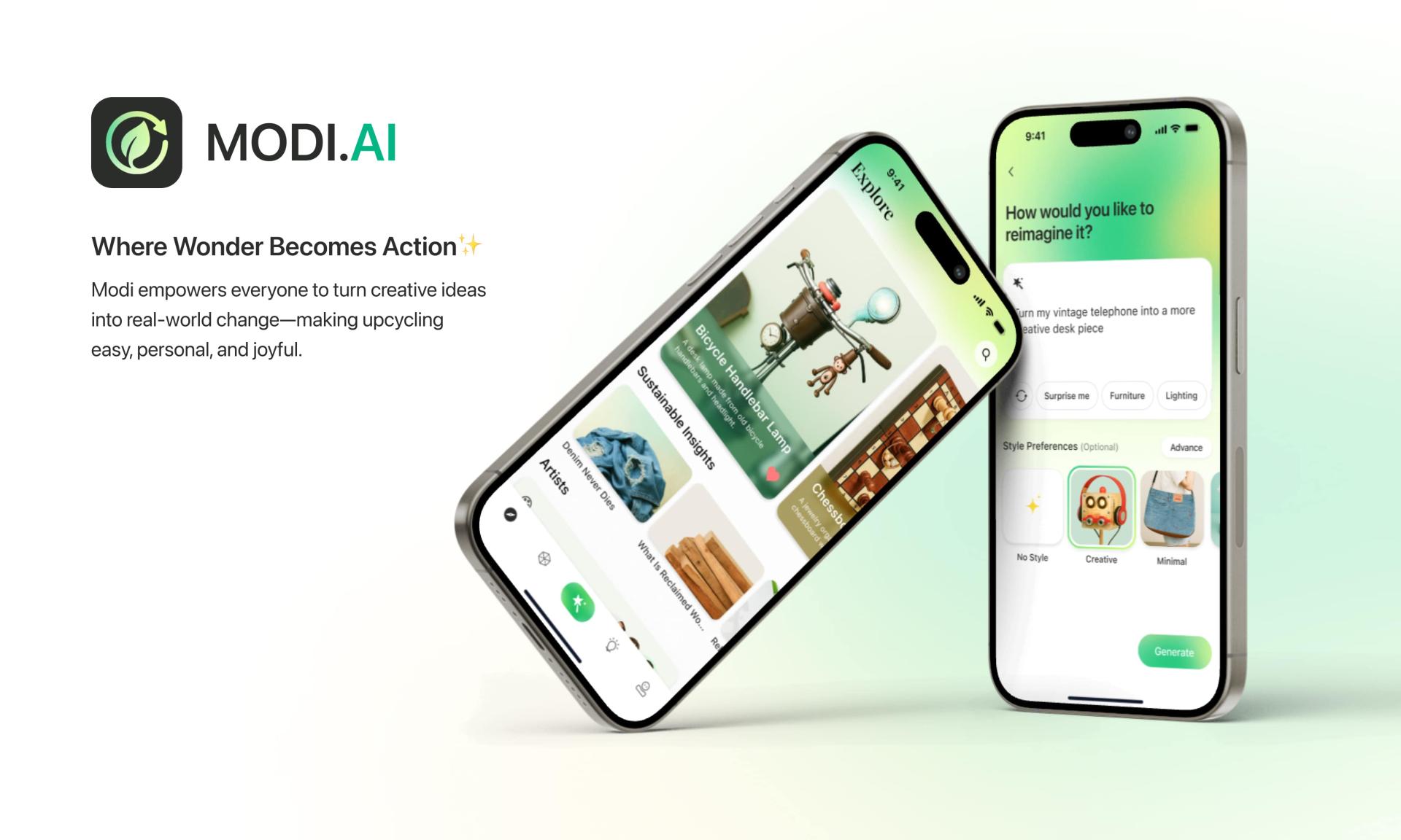 London Design Awards Winner - Modi.AI: AI-Powered Upcycling Platform