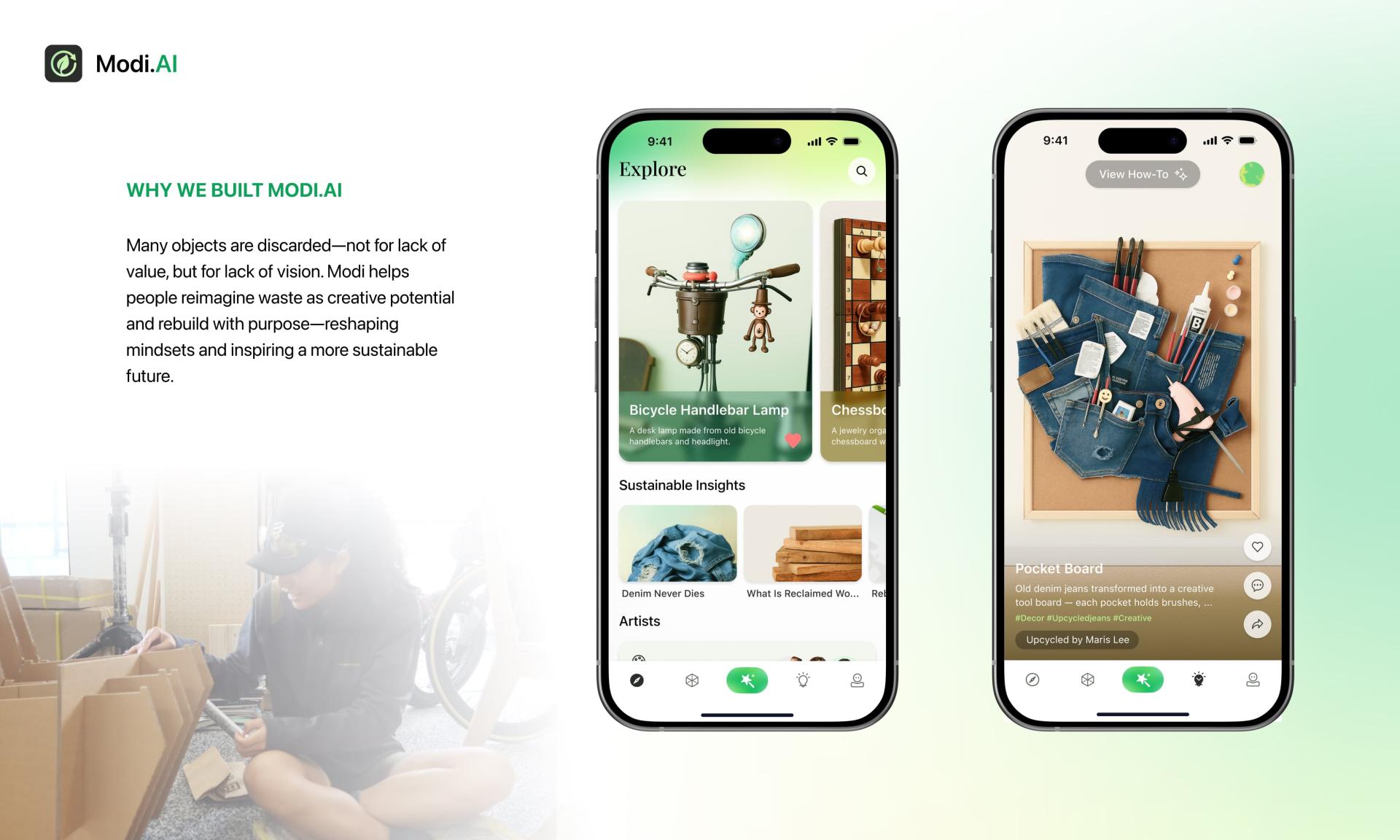 London Design Awards Winner - Modi.AI: AI-Powered Upcycling Platform