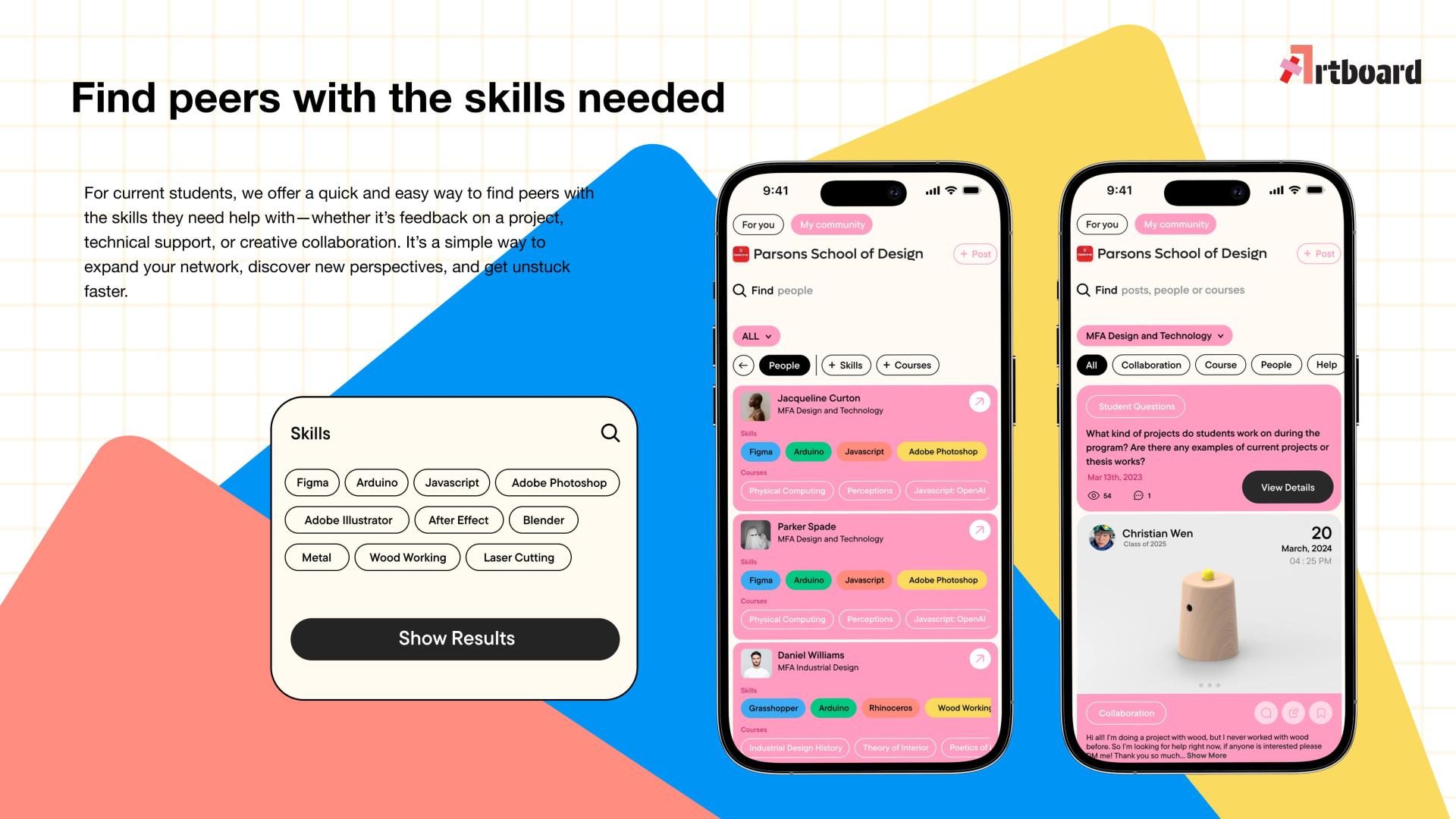 London Design Awards Winner - Artboard: A Peer-Powered Platform for Art Education