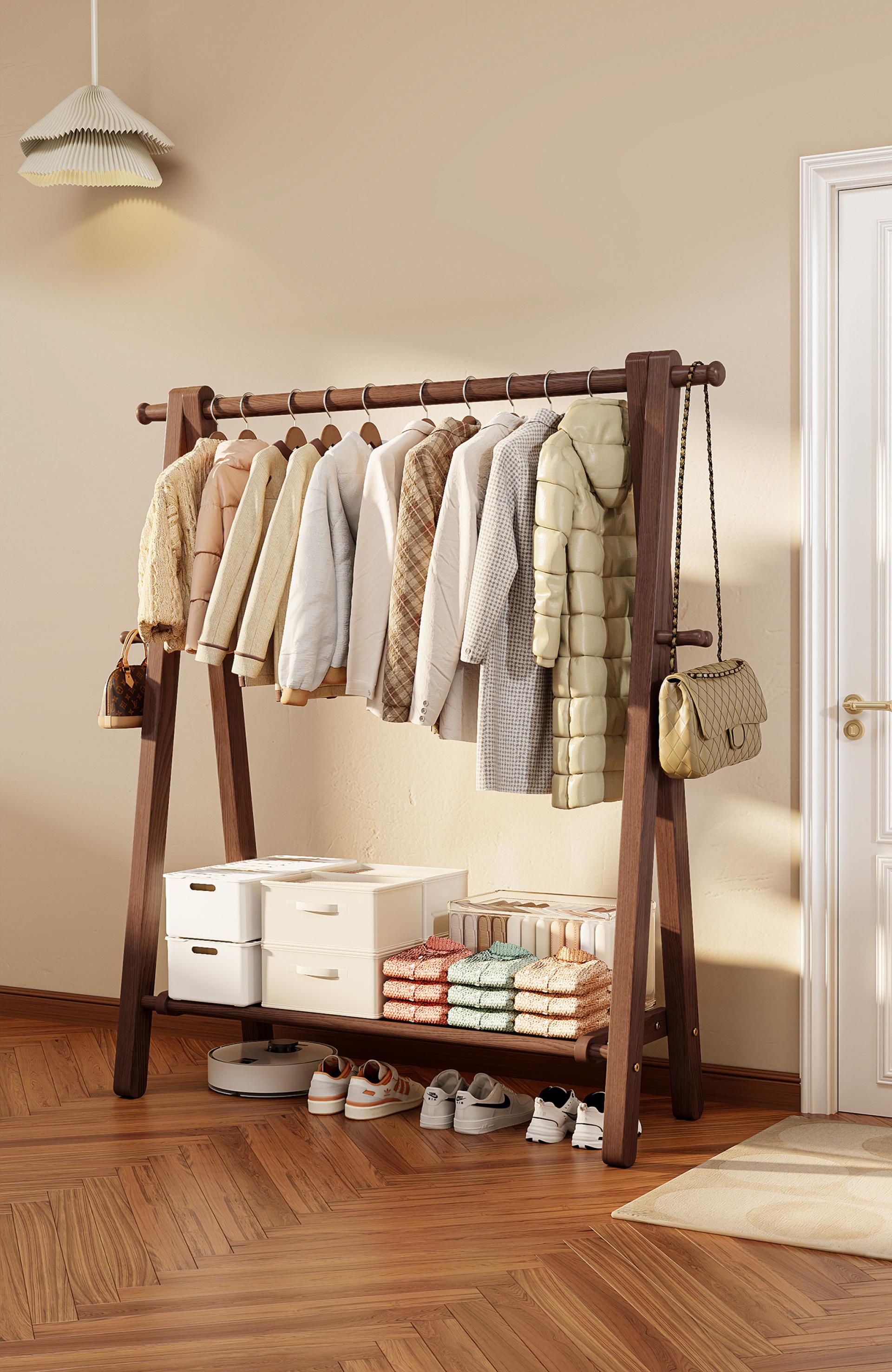 London Design Awards Winner - floor-standing solid wood coat rack
