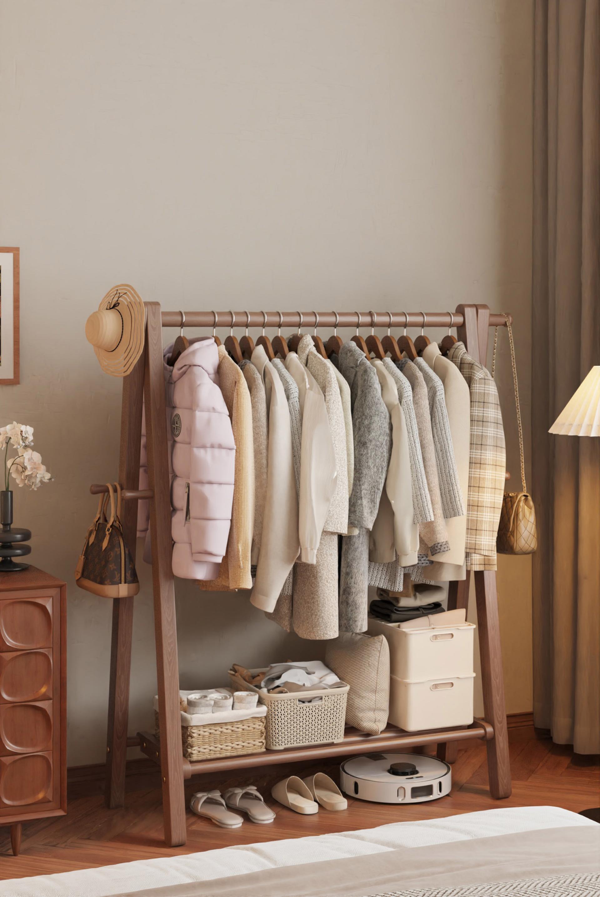 London Design Awards Winner - floor-standing solid wood coat rack
