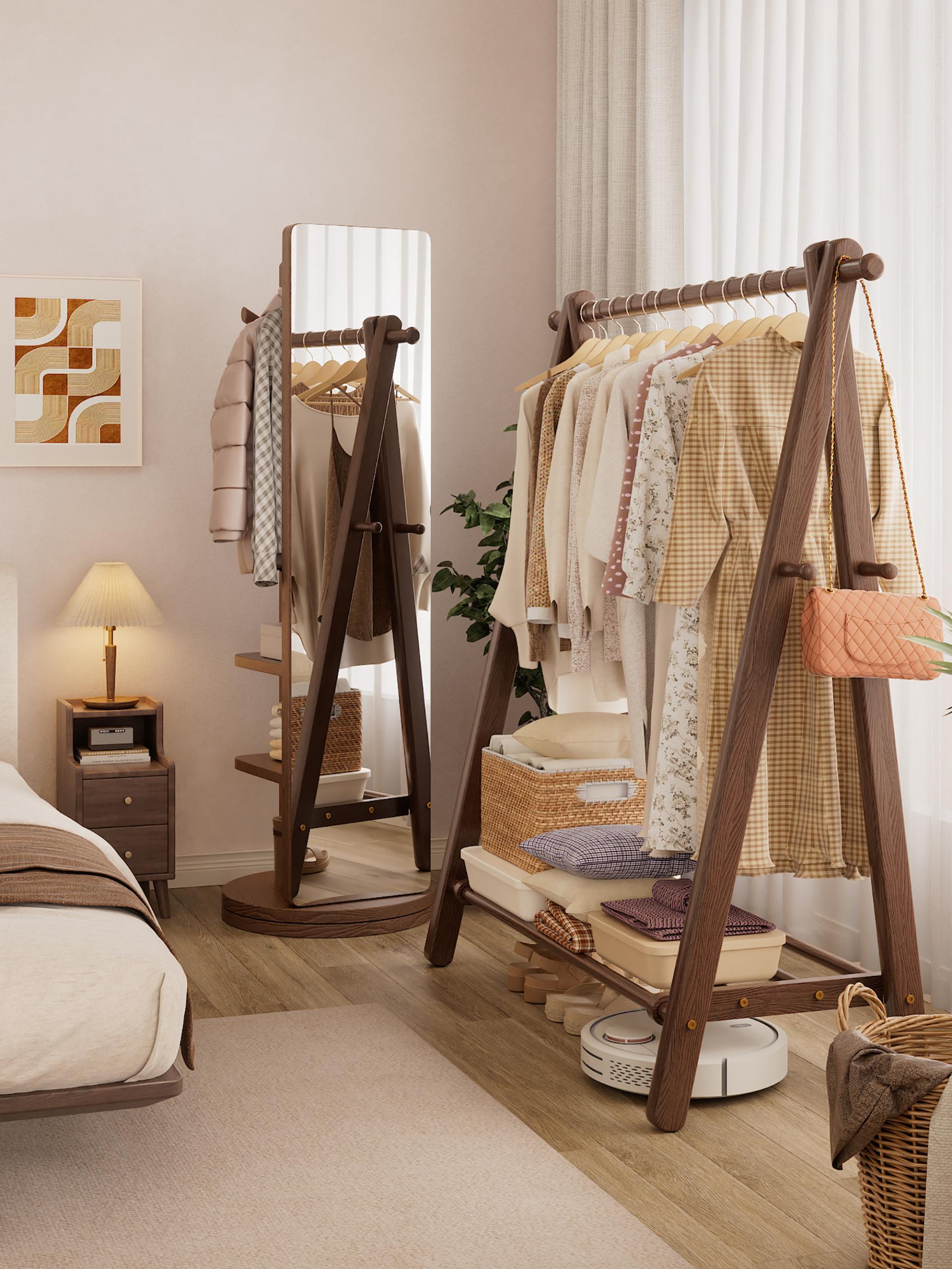 London Design Awards Winner - floor-standing solid wood coat rack