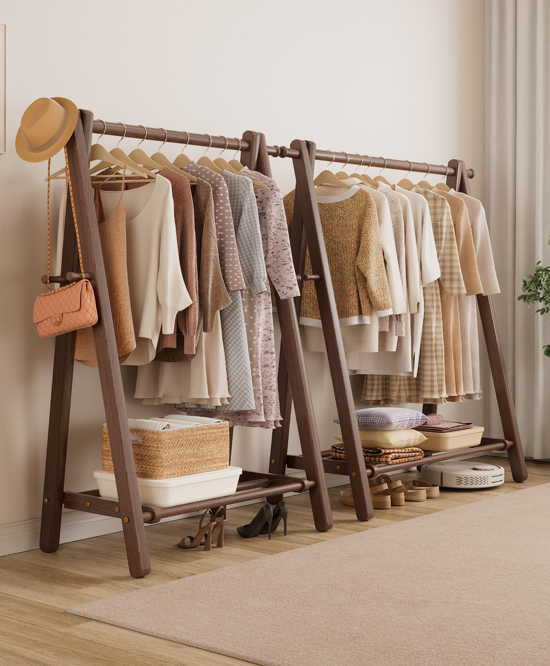 London Design Awards Winner - floor-standing solid wood coat rack