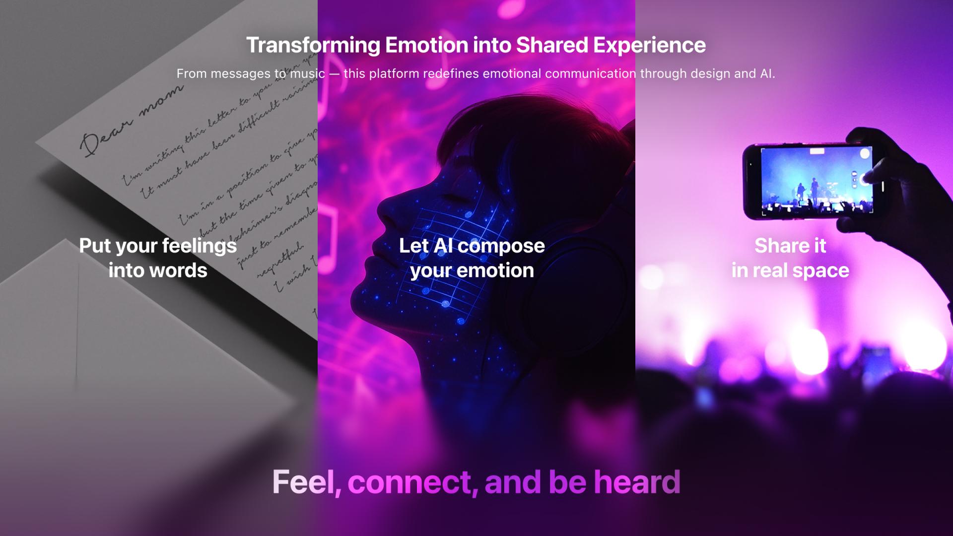 London Design Awards Winner - LOVE OUT LOUD: Turning Human Emotions into Music through AI