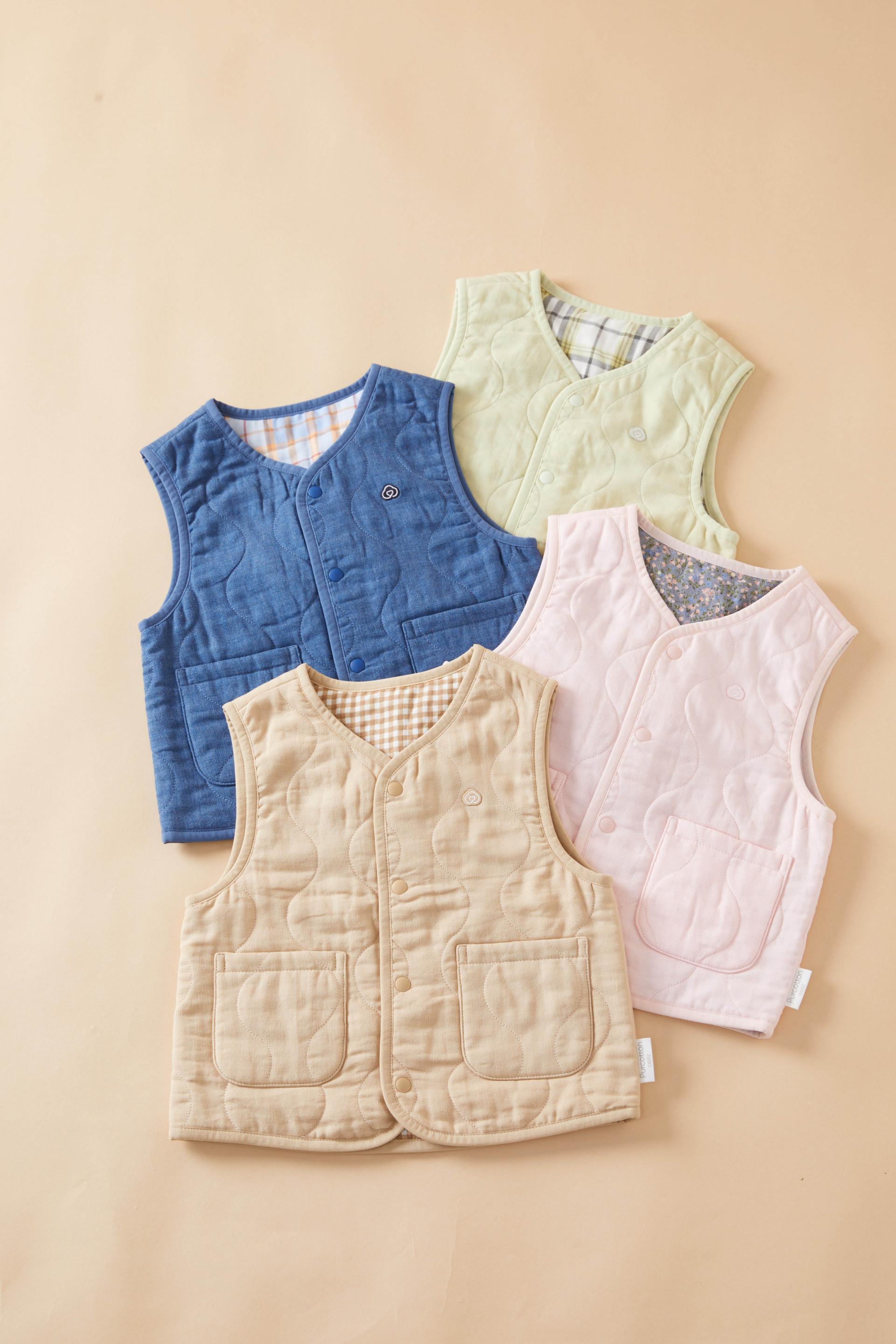 London Design Awards Winner - Children’s Reversible Pure Cotton Winter Coat & Vest Series