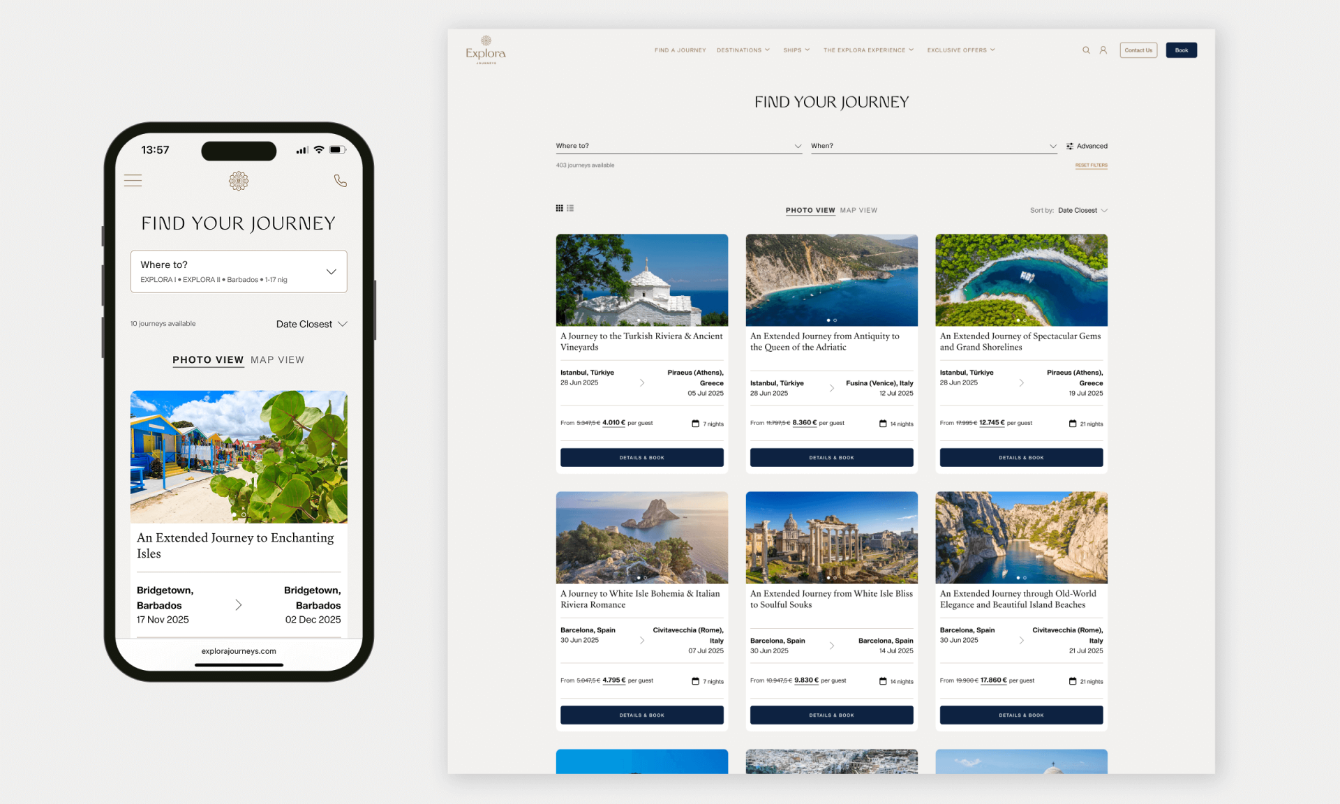 London Design Awards Winner - Explora Journeys: UX That Invites, Immerses and Inspires 
