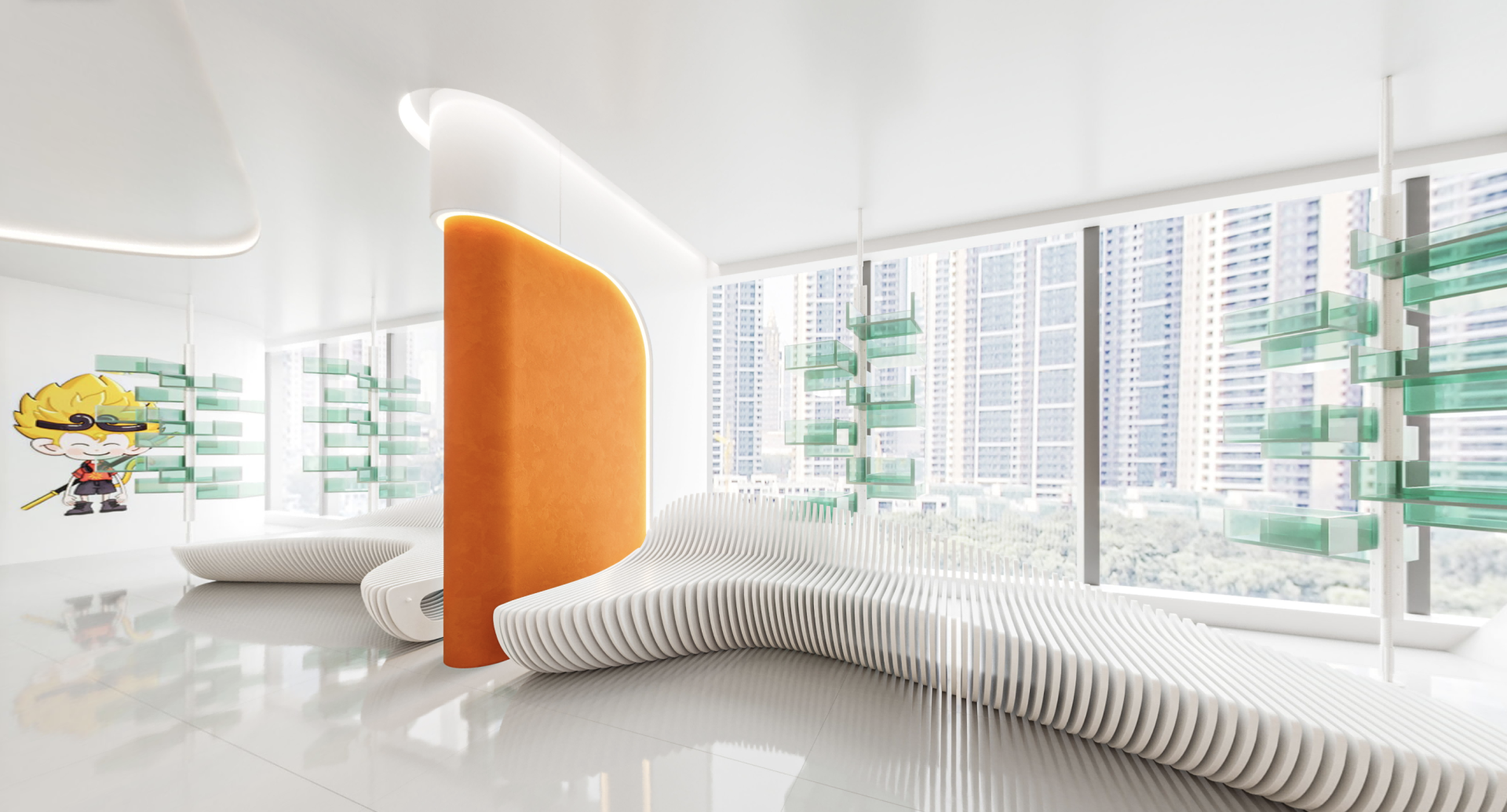 London Design Awards Winner - The Modern Exhibition Hall Space Design of DouDou Fireworks