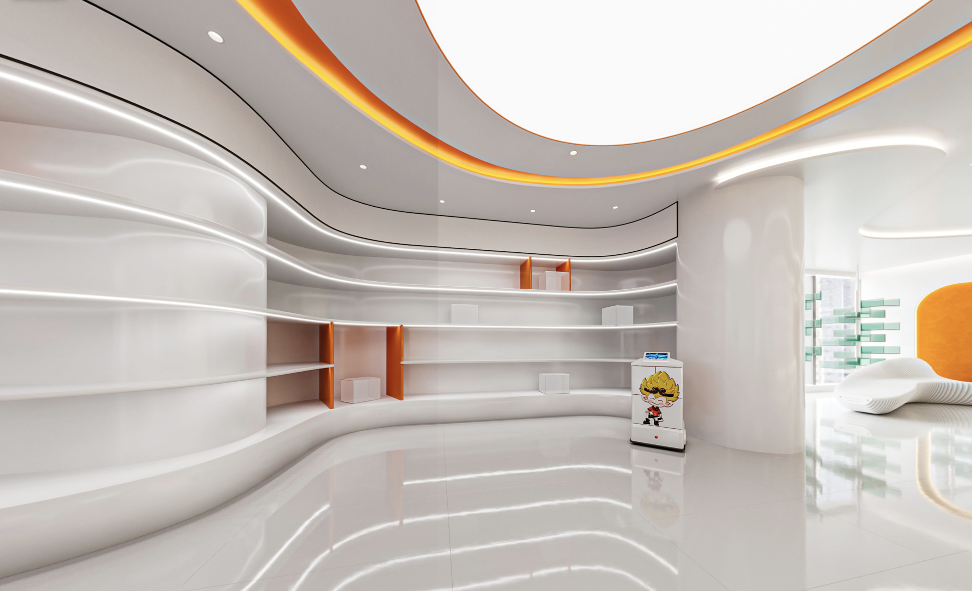 London Design Awards Winner - The Modern Exhibition Hall Space Design of DouDou Fireworks