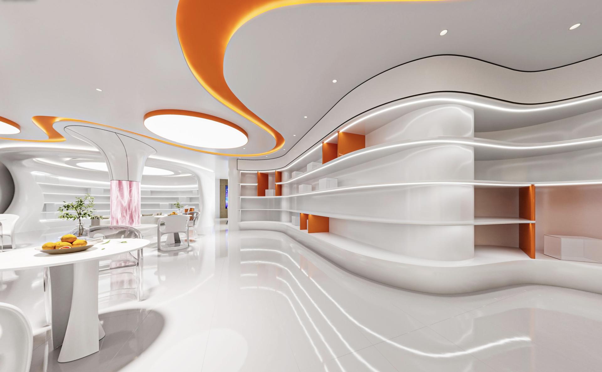 London Design Awards Winner - The Modern Exhibition Hall Space Design of DouDou Fireworks