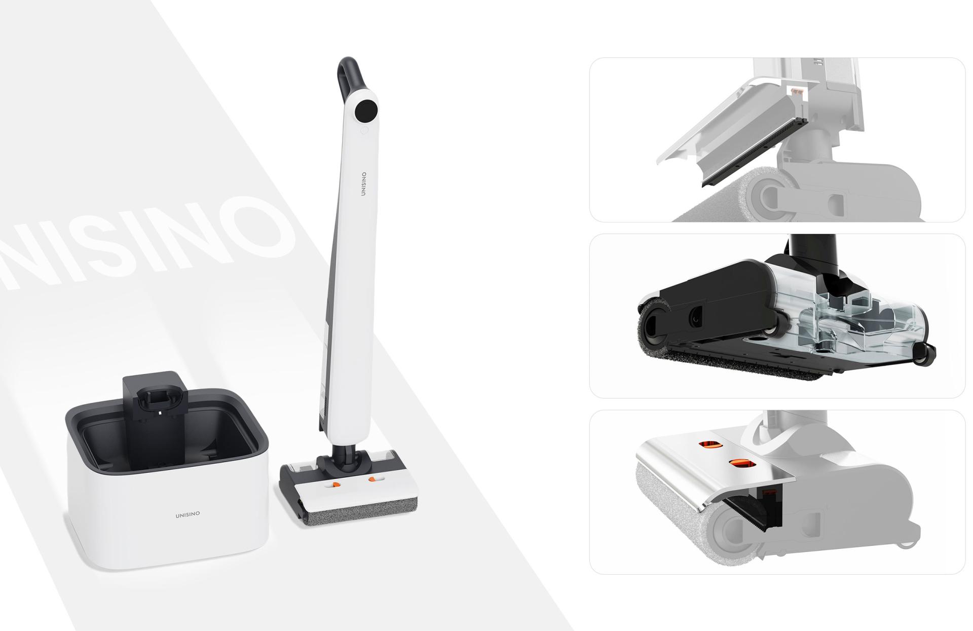 London Design Awards Winner - The UNISINO Cordless Wet Dry Vacuum Cleaner