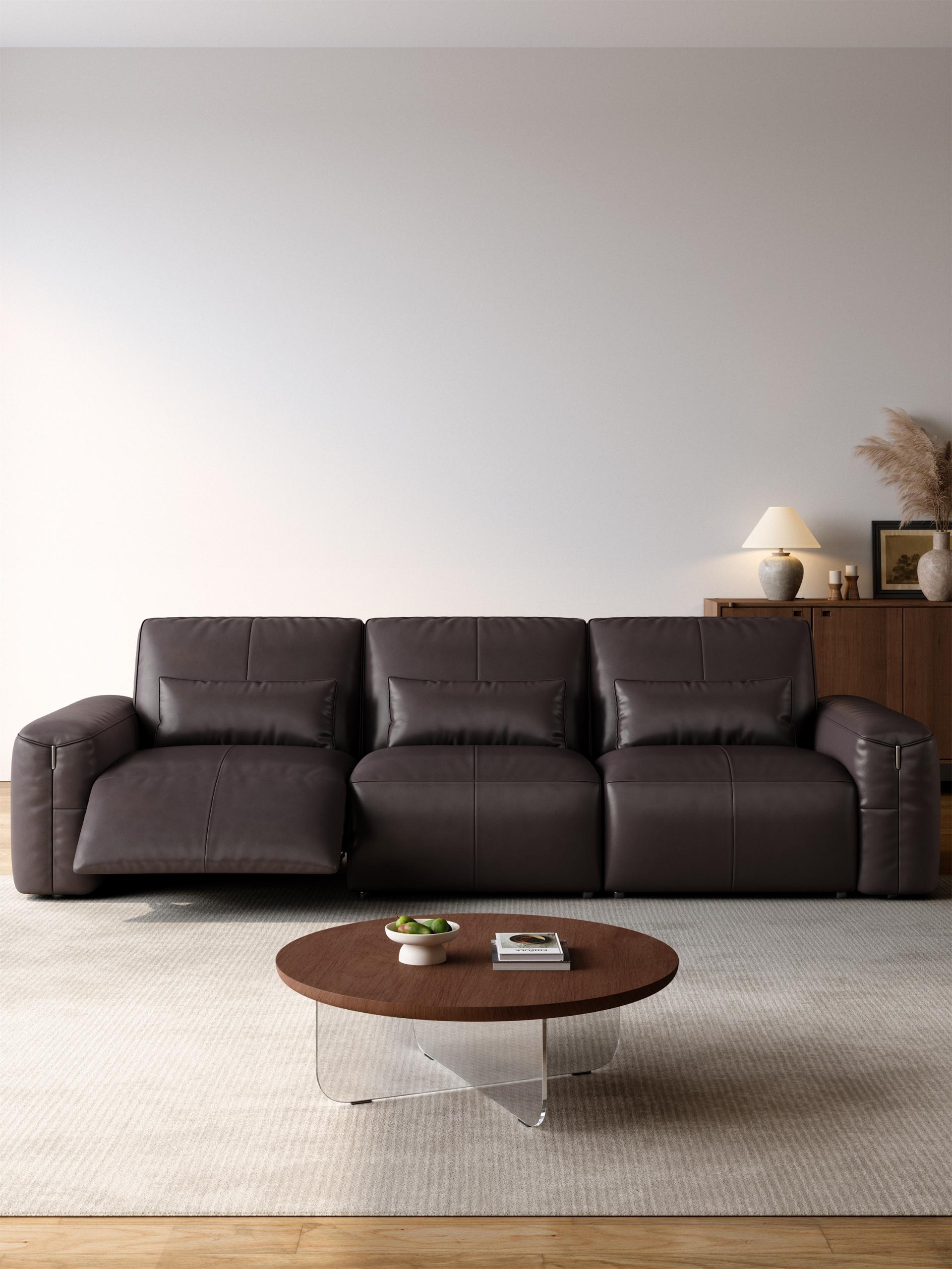 London Design Awards Winner - MENGTINGMEI Black Knight Electric Leather Sofa