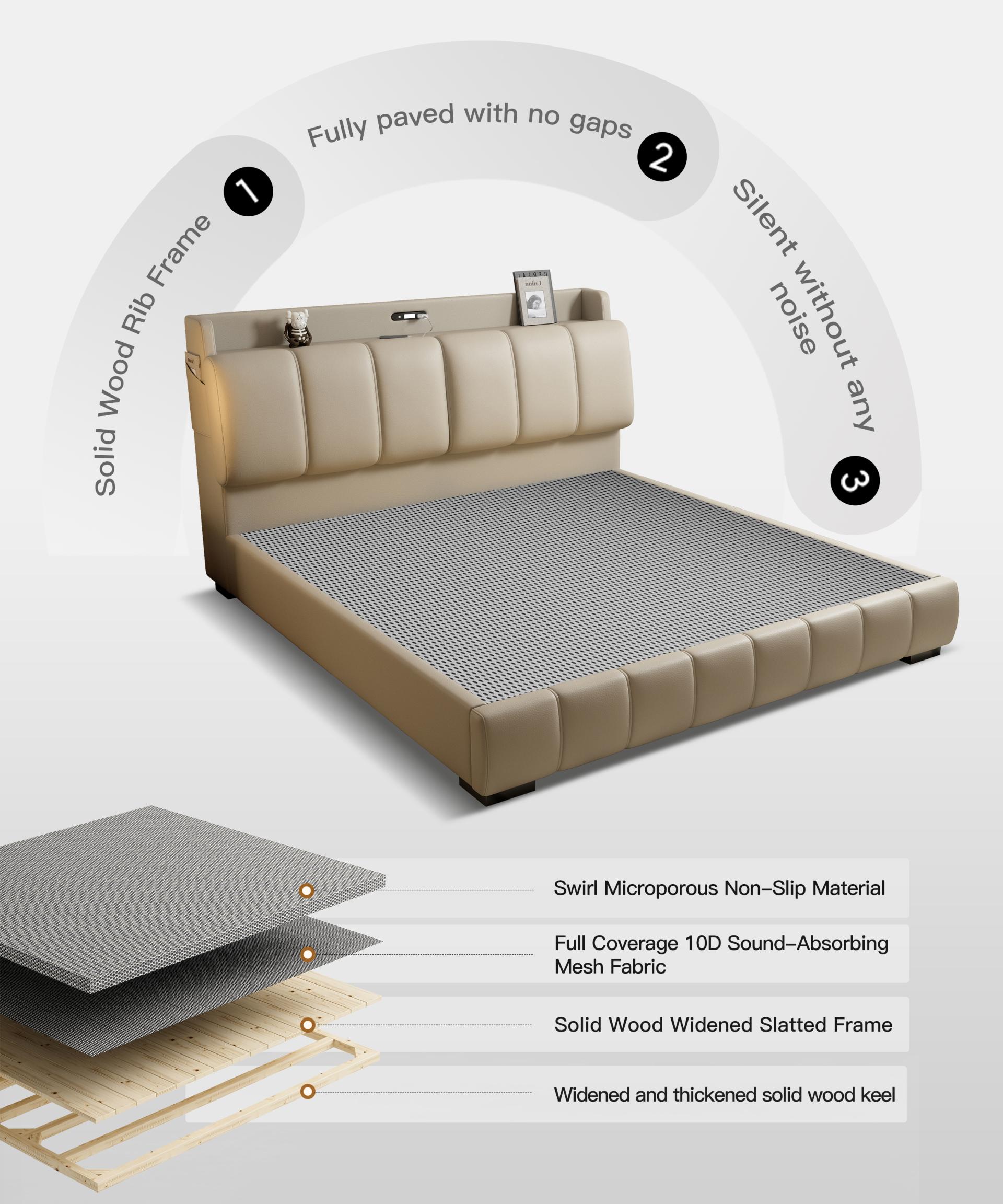 London Design Awards Winner - Leather Storage Bed