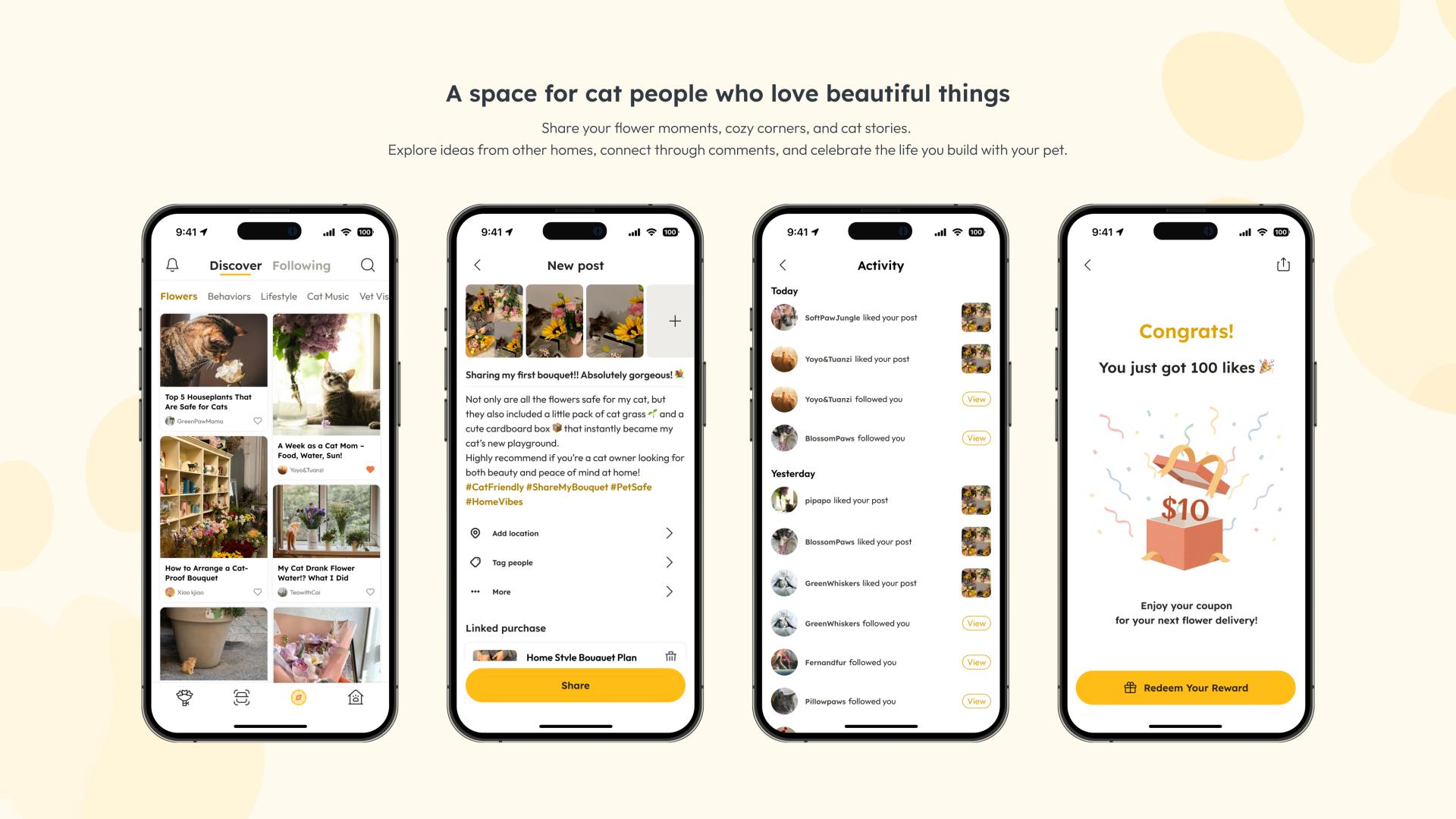 London Design Awards Winner - Purrfect: A Platform for Cat-Safe Living and Floral Joy