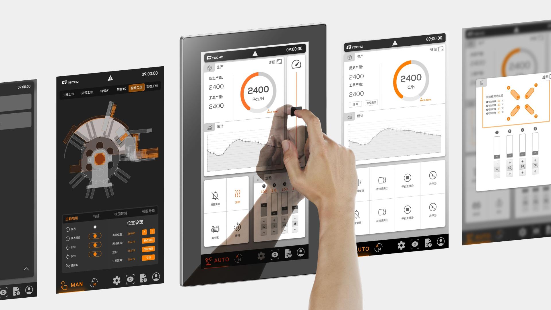 London Design Awards Winner - High-Speed 80 Small Boxes Ultra Production Line UI Design