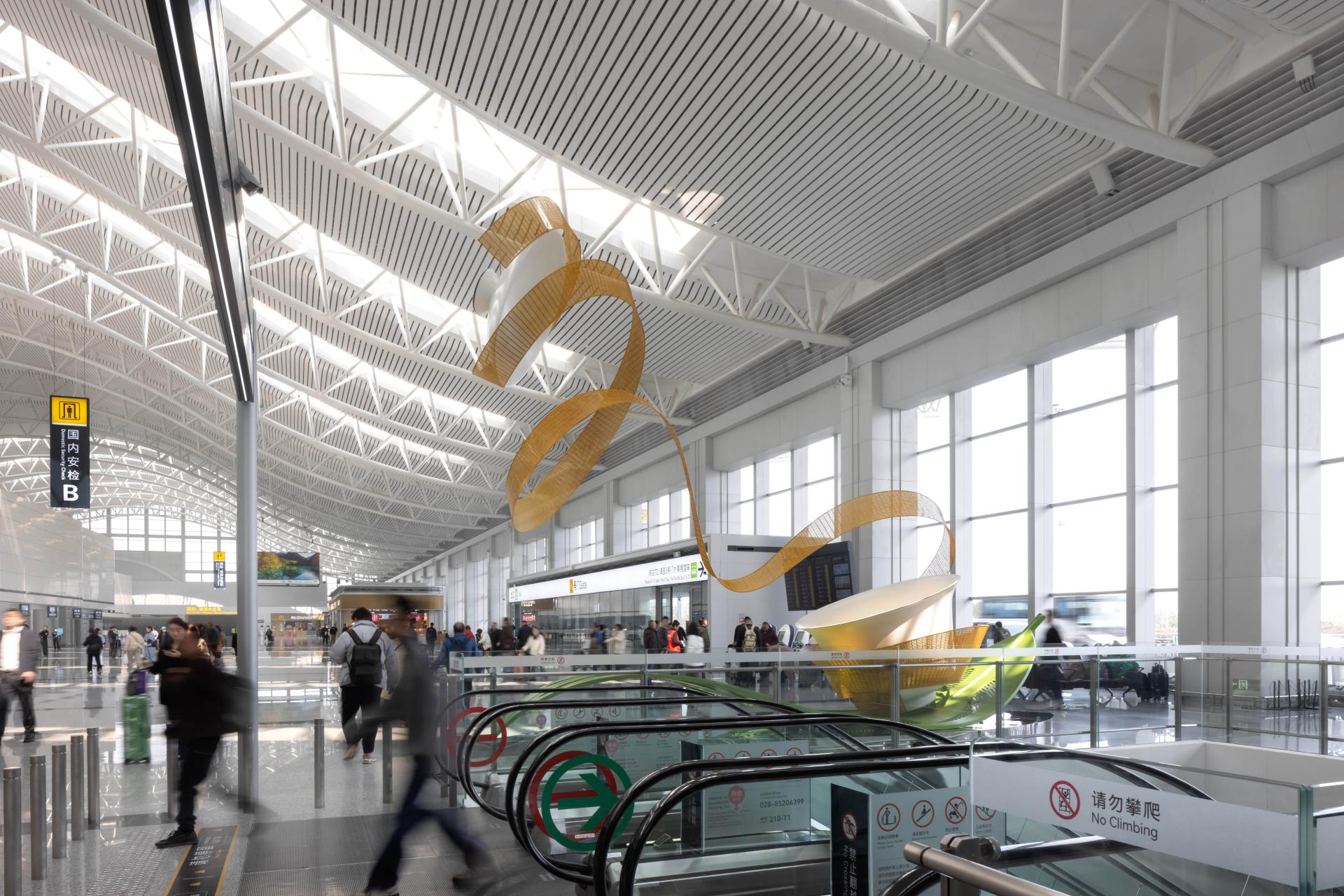 London Design Awards Winner - Arts Installations at Chengdu Shuangliu Airport