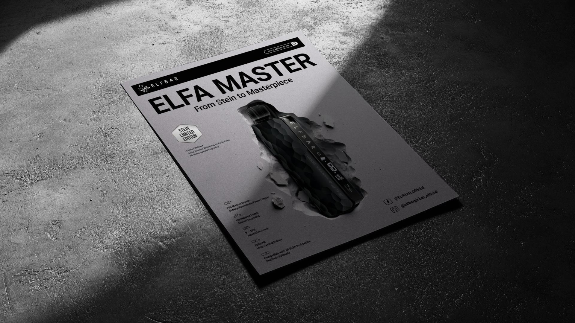 London Design Awards Winner - ELFBAR ELFA Stein Limited Edition