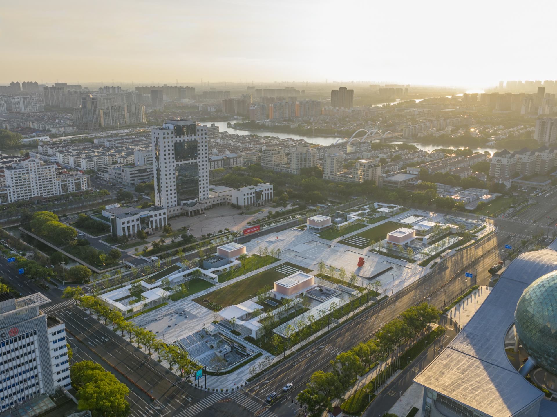 London Design Awards Winner - Kunshan City Square: The Above-Ground Landscape Architecture