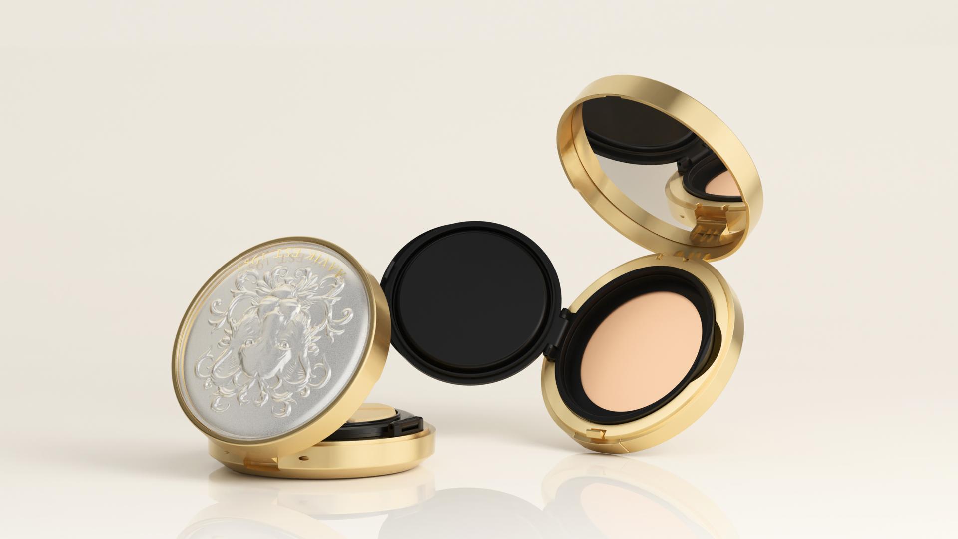 London Design Awards Winner - AAVIK Jewel Radiance Sparkling Dual-Action Cushion Foundation