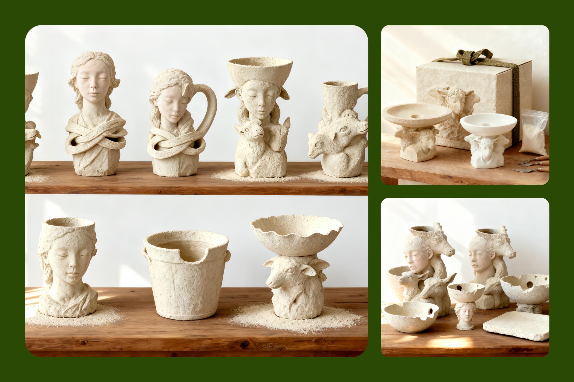 London Design Awards Winner - Art of Earth Care: Crafting Bioceramics from Kitchen Scraps