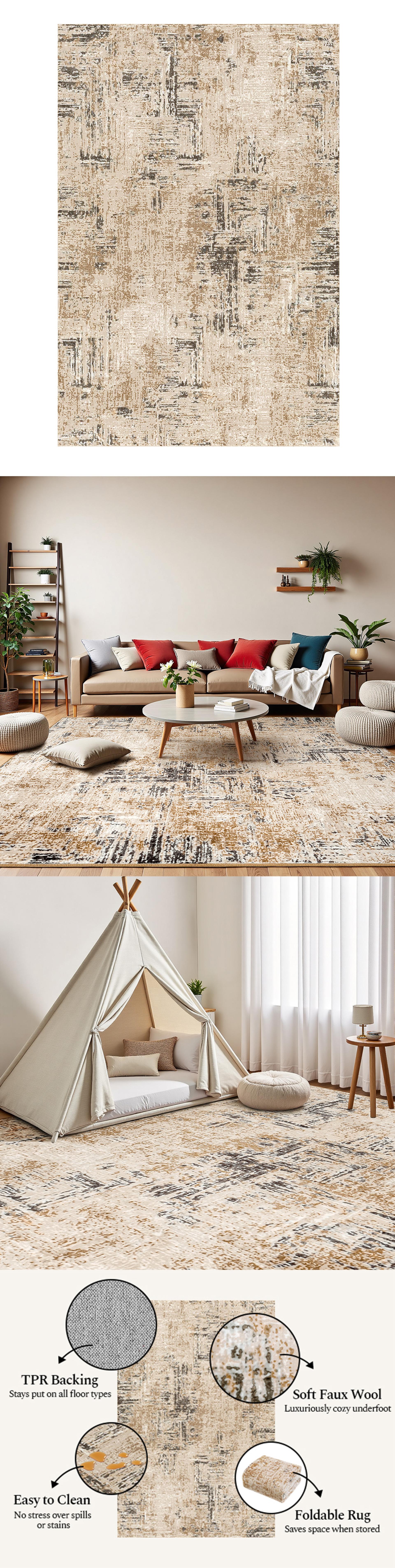 London Design Awards Winner - Urban Patina – Original Abstract Rug Collection