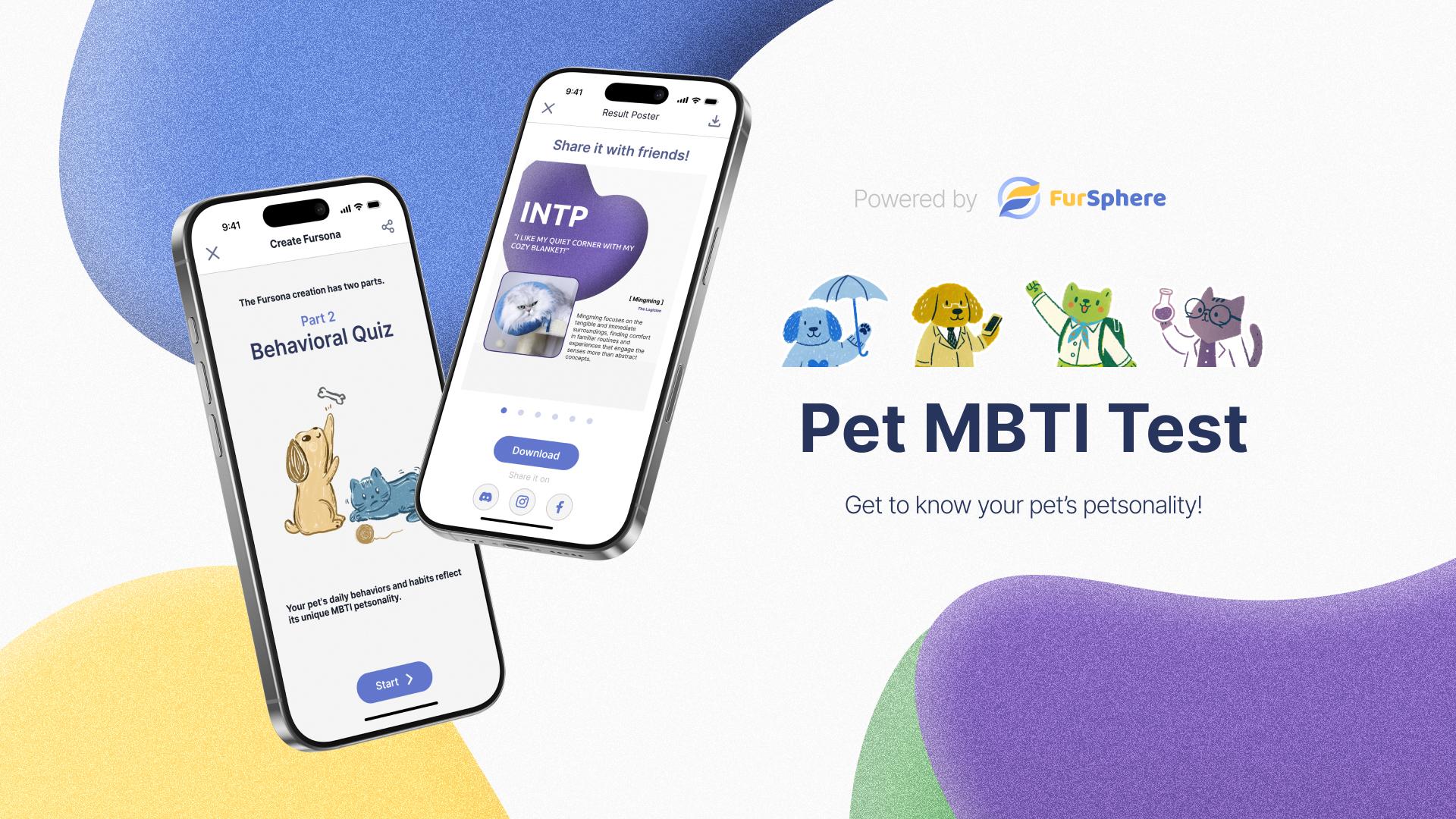 London Design Awards Winner - Pet MBTI Test