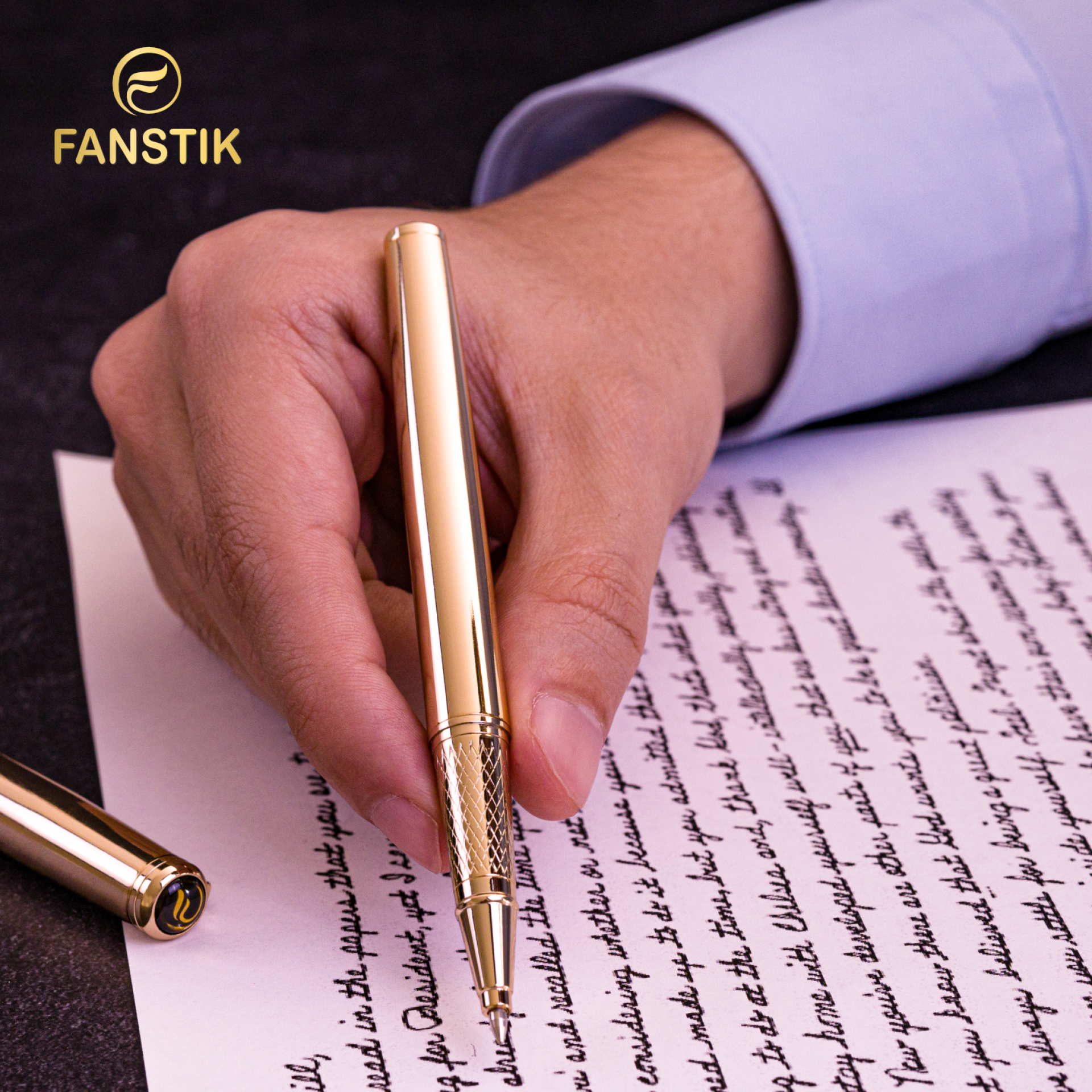 London Design Awards Winner - Luxury Gold  RollerBall Pen Fanstik Excelltus Line