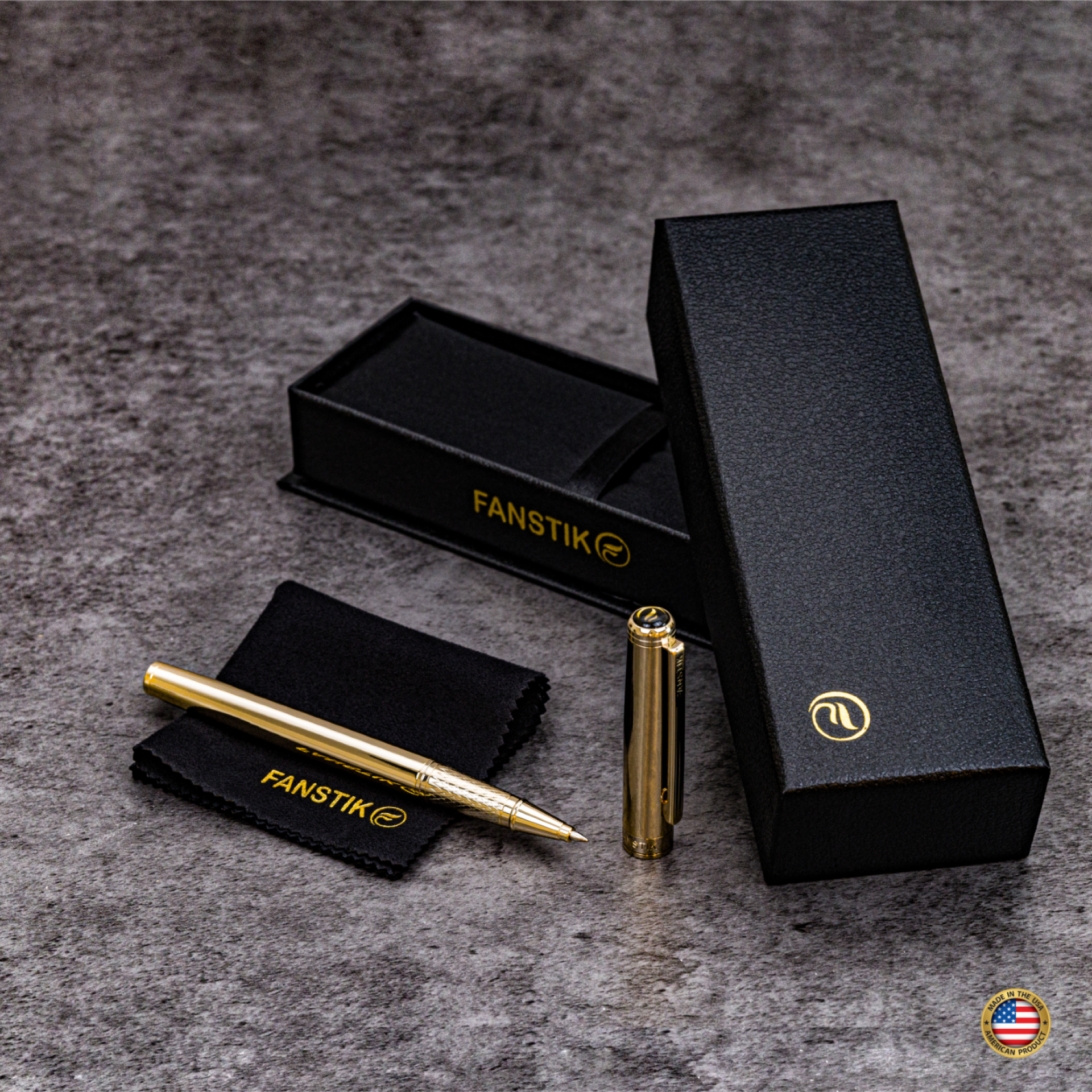 London Design Awards Winner - Luxury Gold  RollerBall Pen Fanstik Excelltus Line
