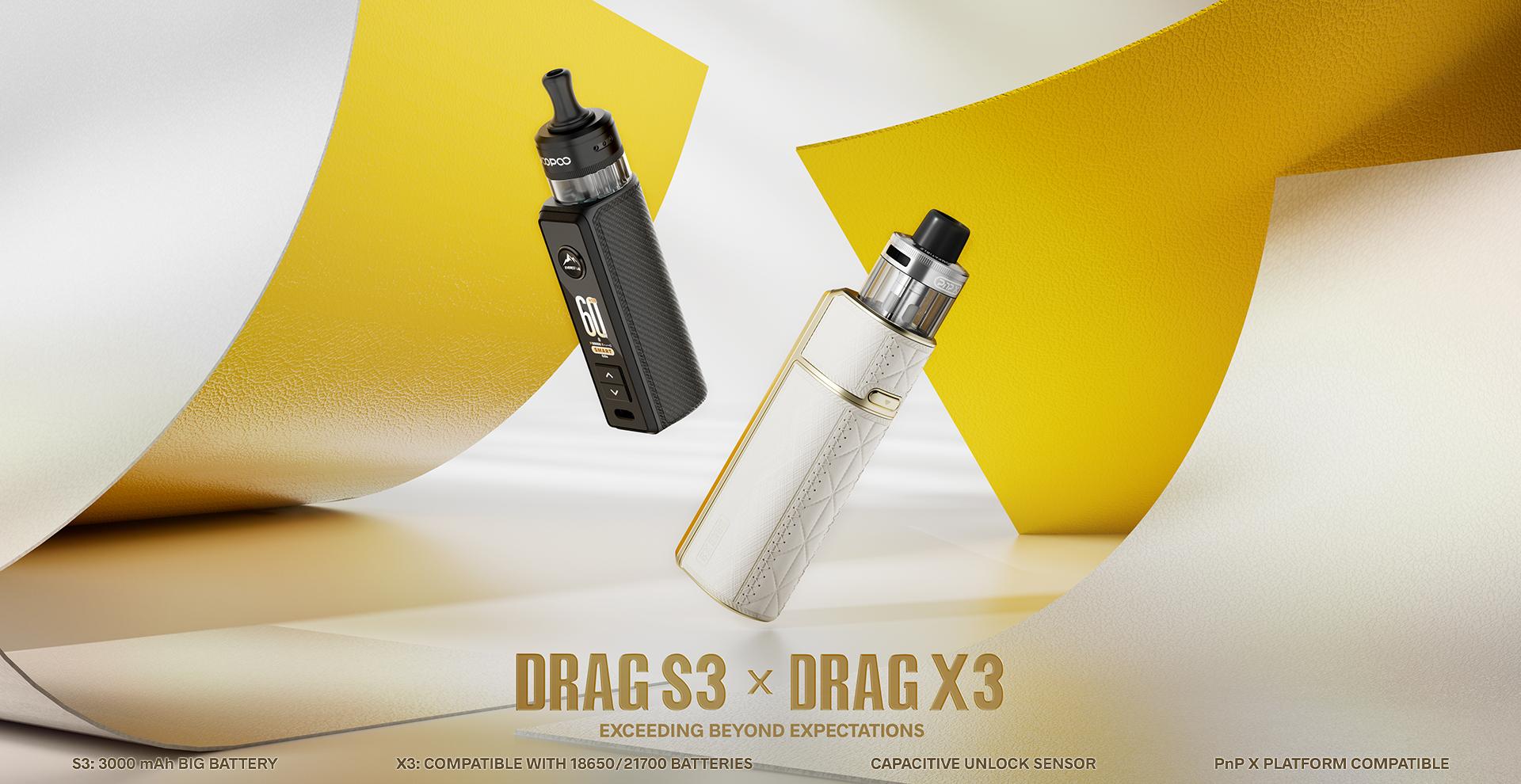 London Design Awards Winner - VOOPOO DRAG S3 & X3