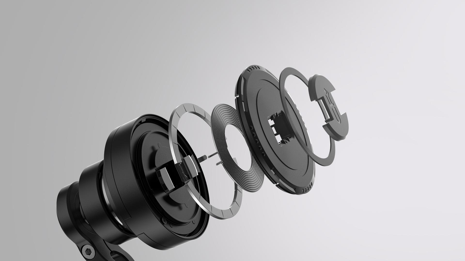 London Design Awards Winner - Motorcycle Magnetic Wireless Charging Phone Mount