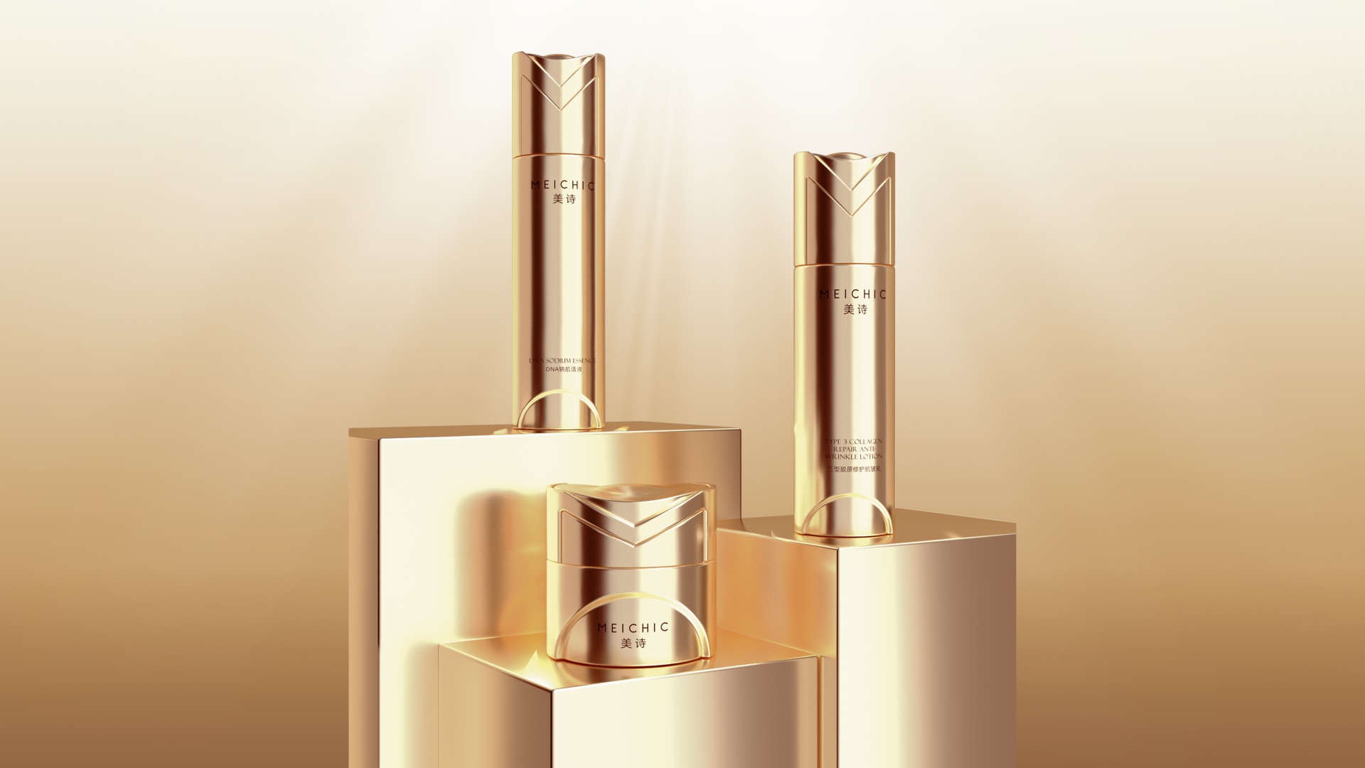 London Design Awards Winner - MEICHIC Collagen Anti-Wrinkle Power Trio Set
