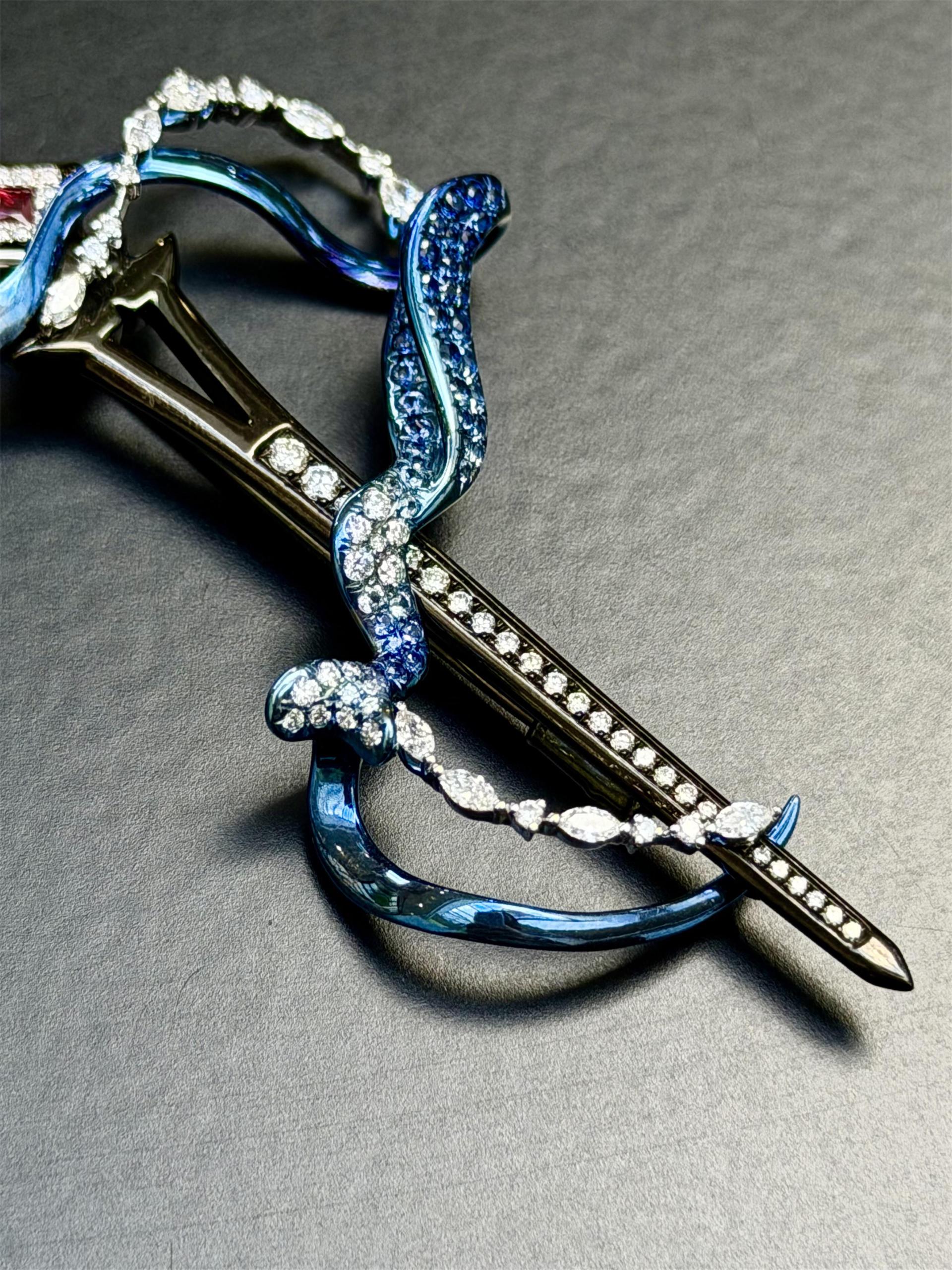 London Design Awards Winner - A Dialogue Between Wildness and Civilization Brooch