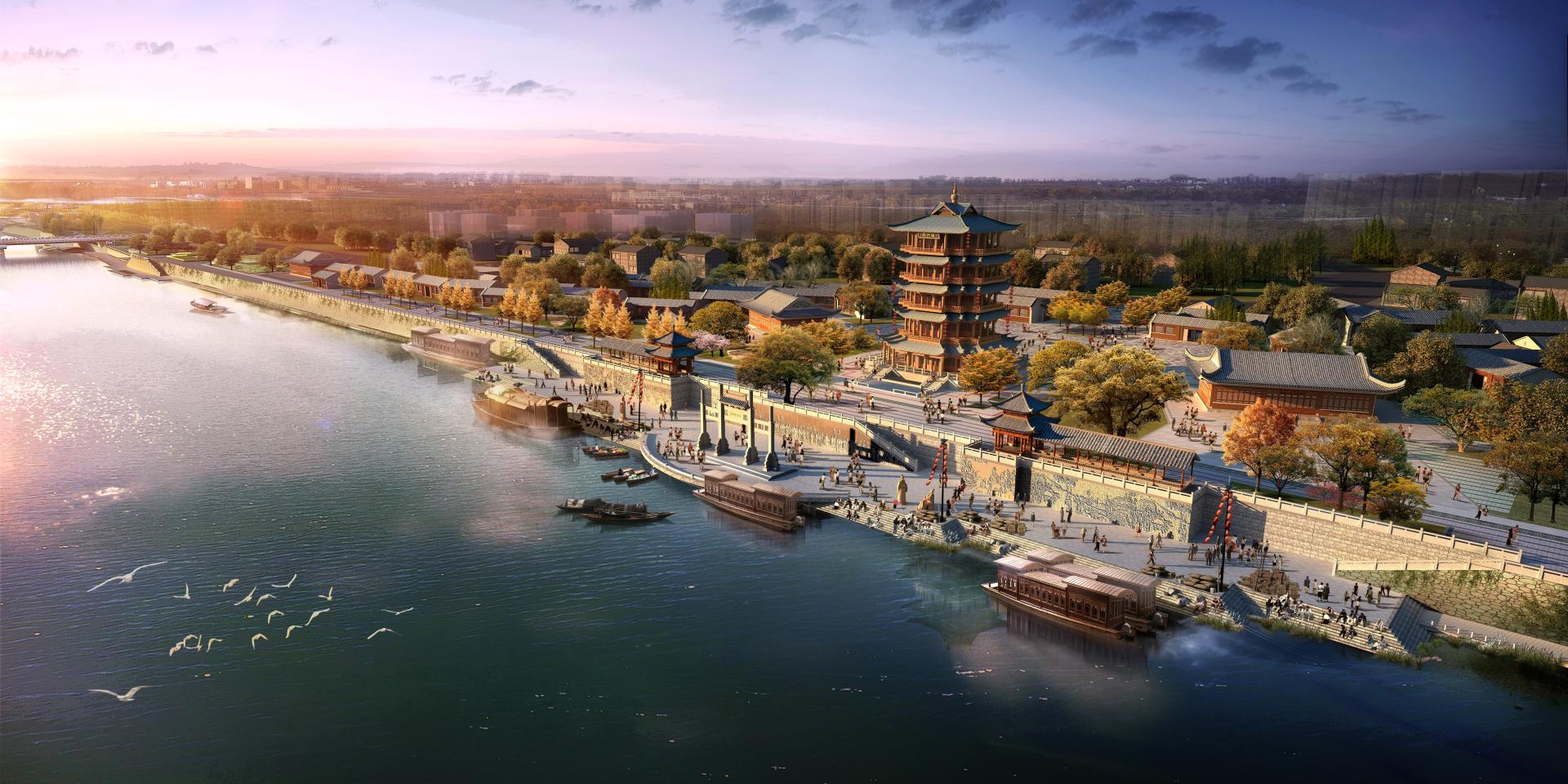 London Design Awards Winner - Qujiang Riverfront Landscape Belt