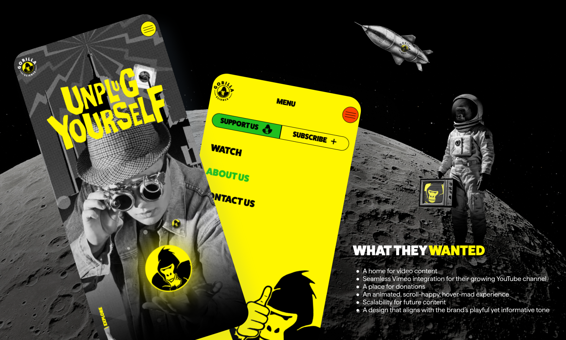 London Design Awards Winner - Gorilla Science by Metroville Media Website