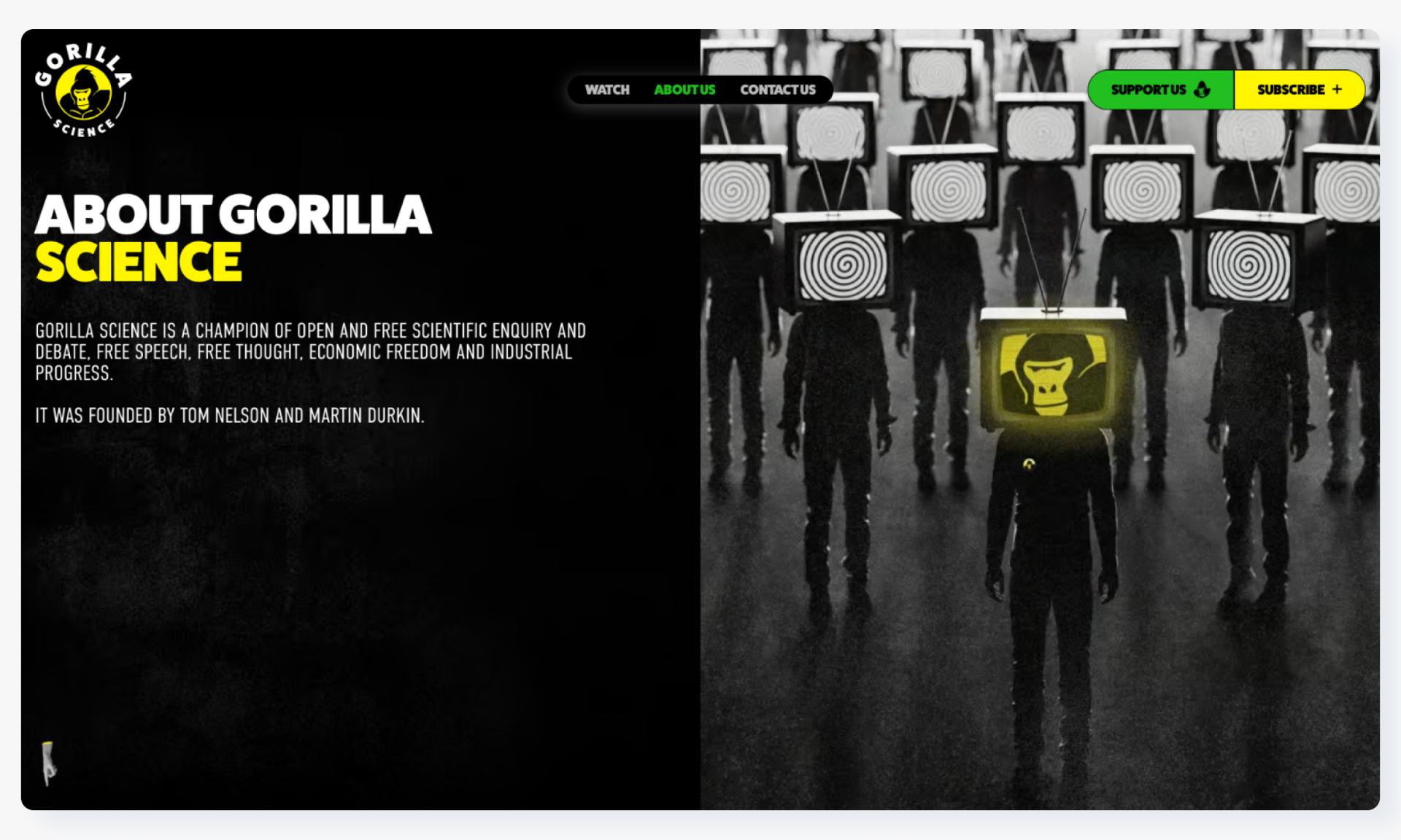 London Design Awards Winner - Gorilla Science by Metroville Media Website