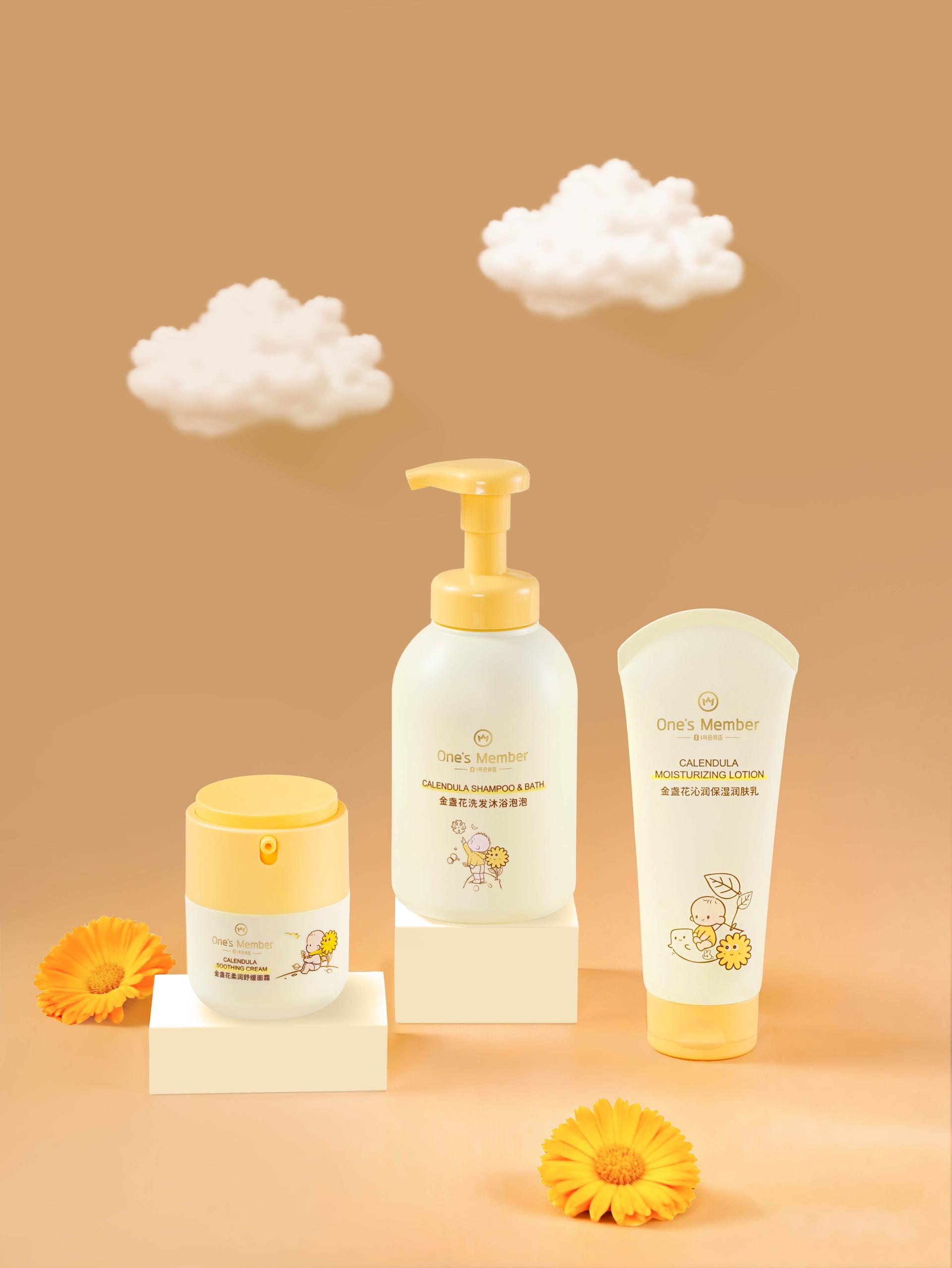 London Design Awards Winner - One’s Member Calendula Baby Hair and Body Care Series