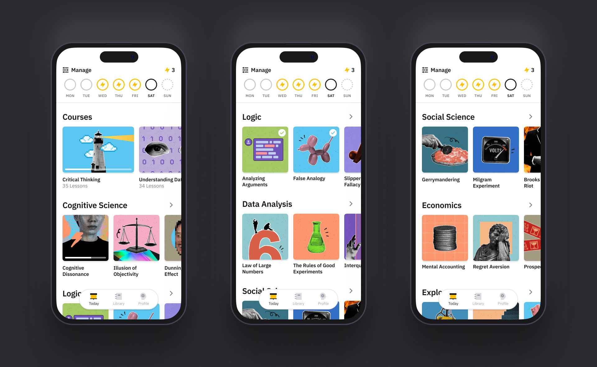 London Design Awards Winner - Reasonal: Micro learning app for critical thinking