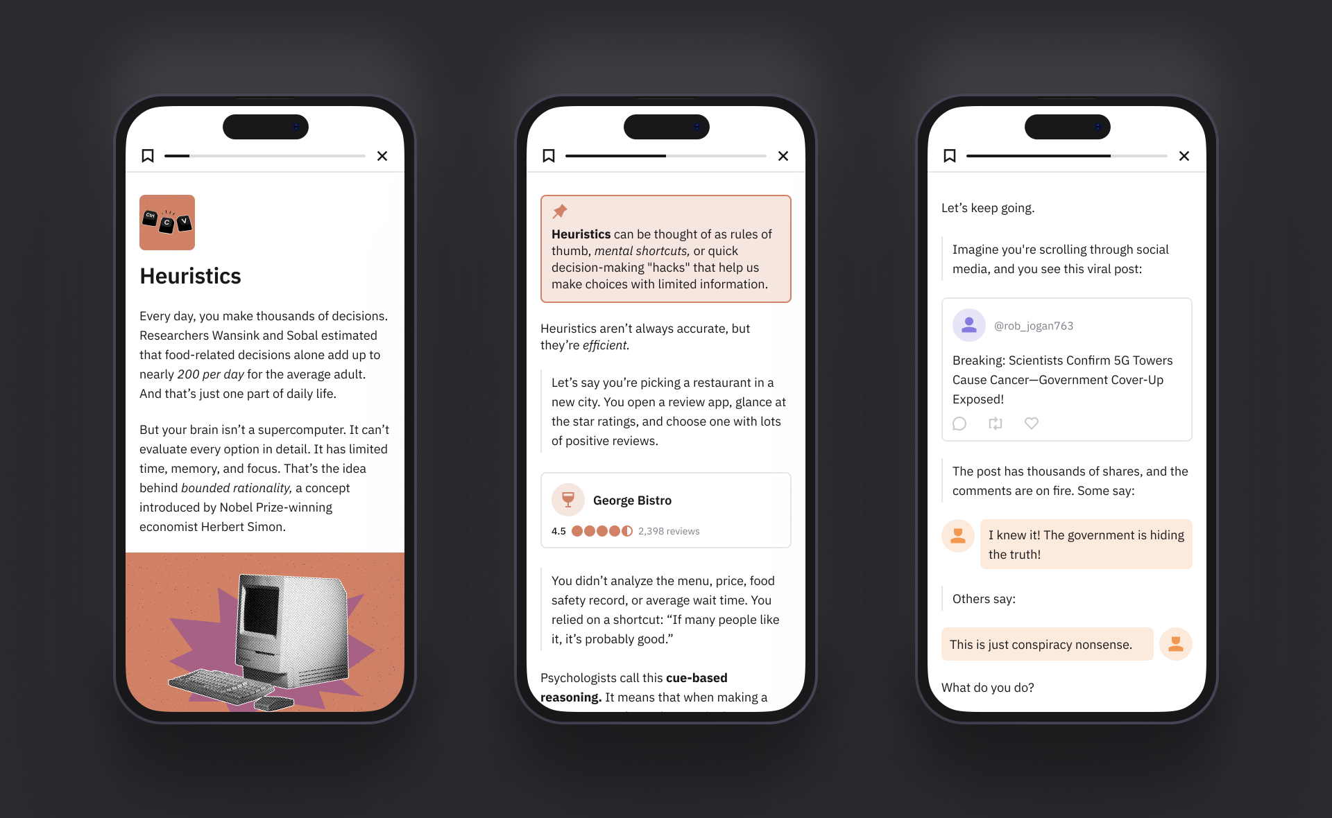 London Design Awards Winner - Reasonal: Micro learning app for critical thinking