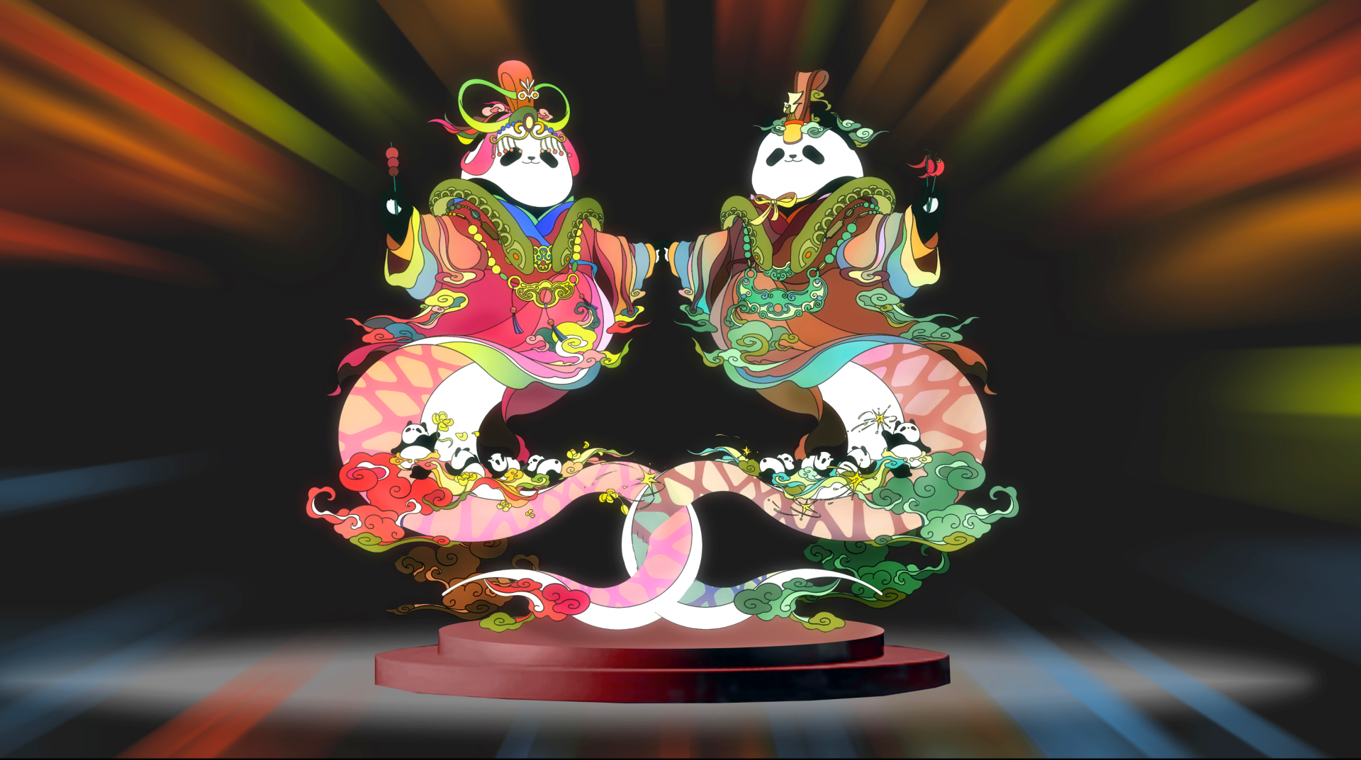London Design Awards Winner - Fuxi & Nüwa Panda Digital IP Design