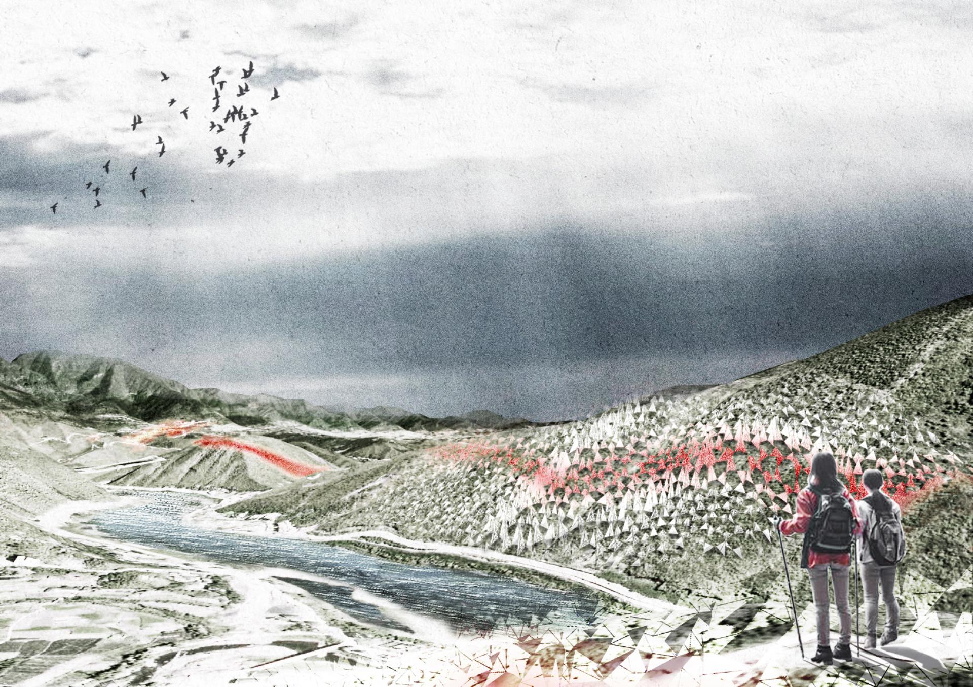 London Design Awards Winner - The Dissolved Monument: Restoring Land Through Remembrance