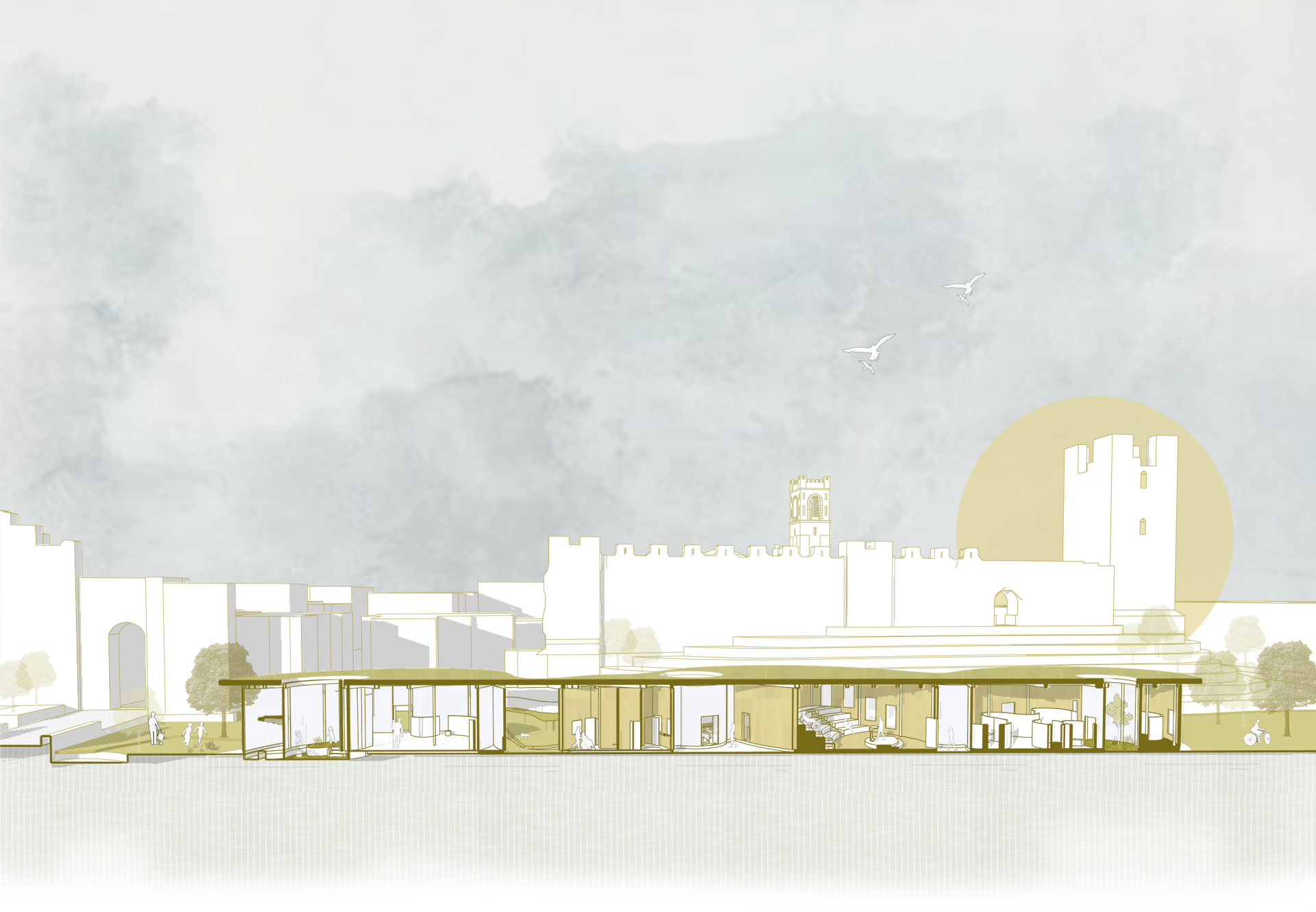 London Design Awards Winner - Community Center:  Into the Castelfranco Town 